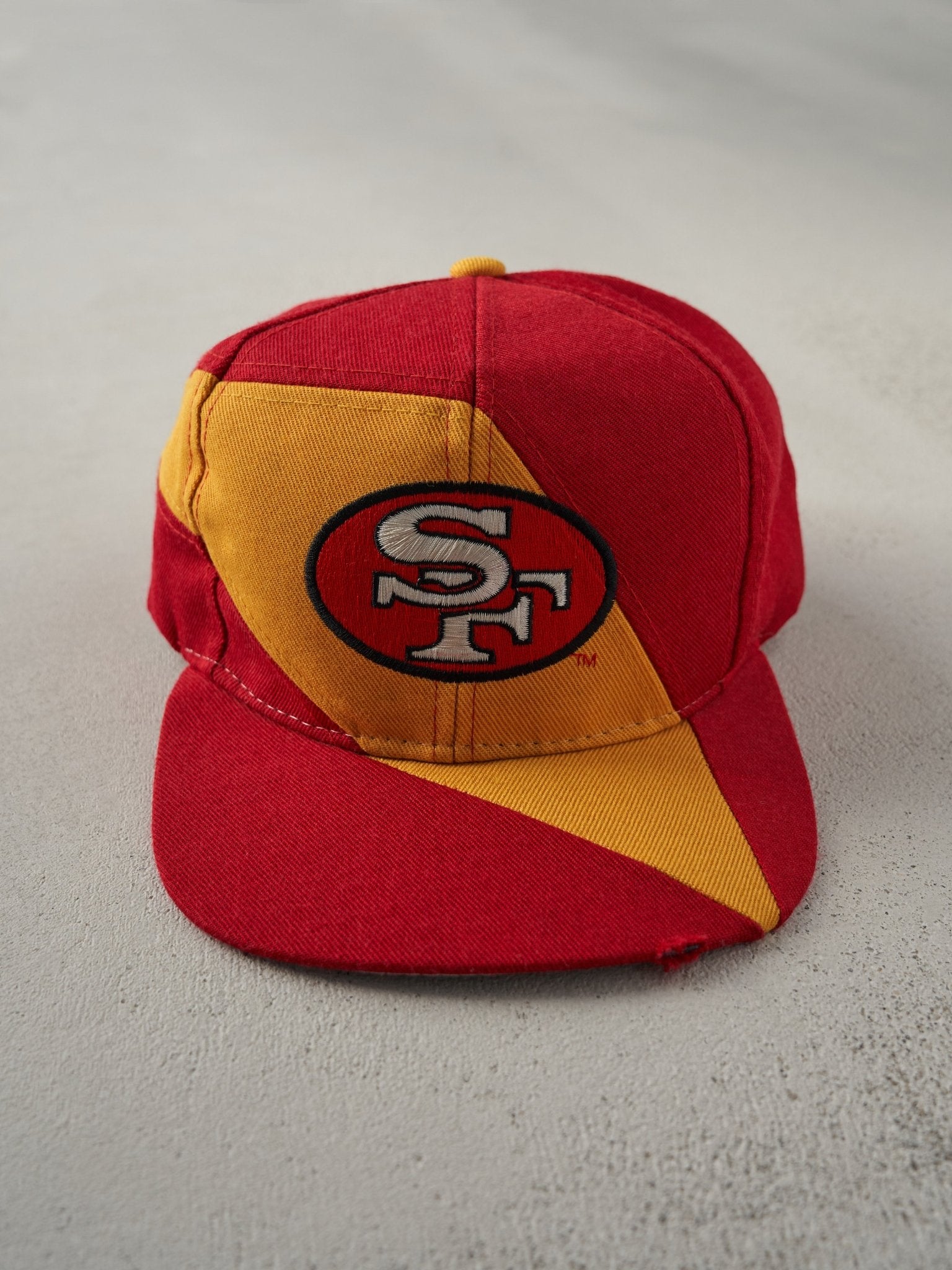 Vintage 90s Red San Francisco 49ers Embroidered Snapback Hat