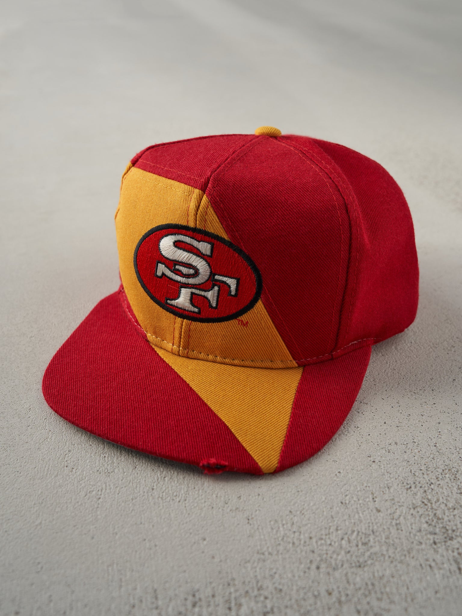 Vintage 90s Red San Francisco 49ers Embroidered Snapback Hat