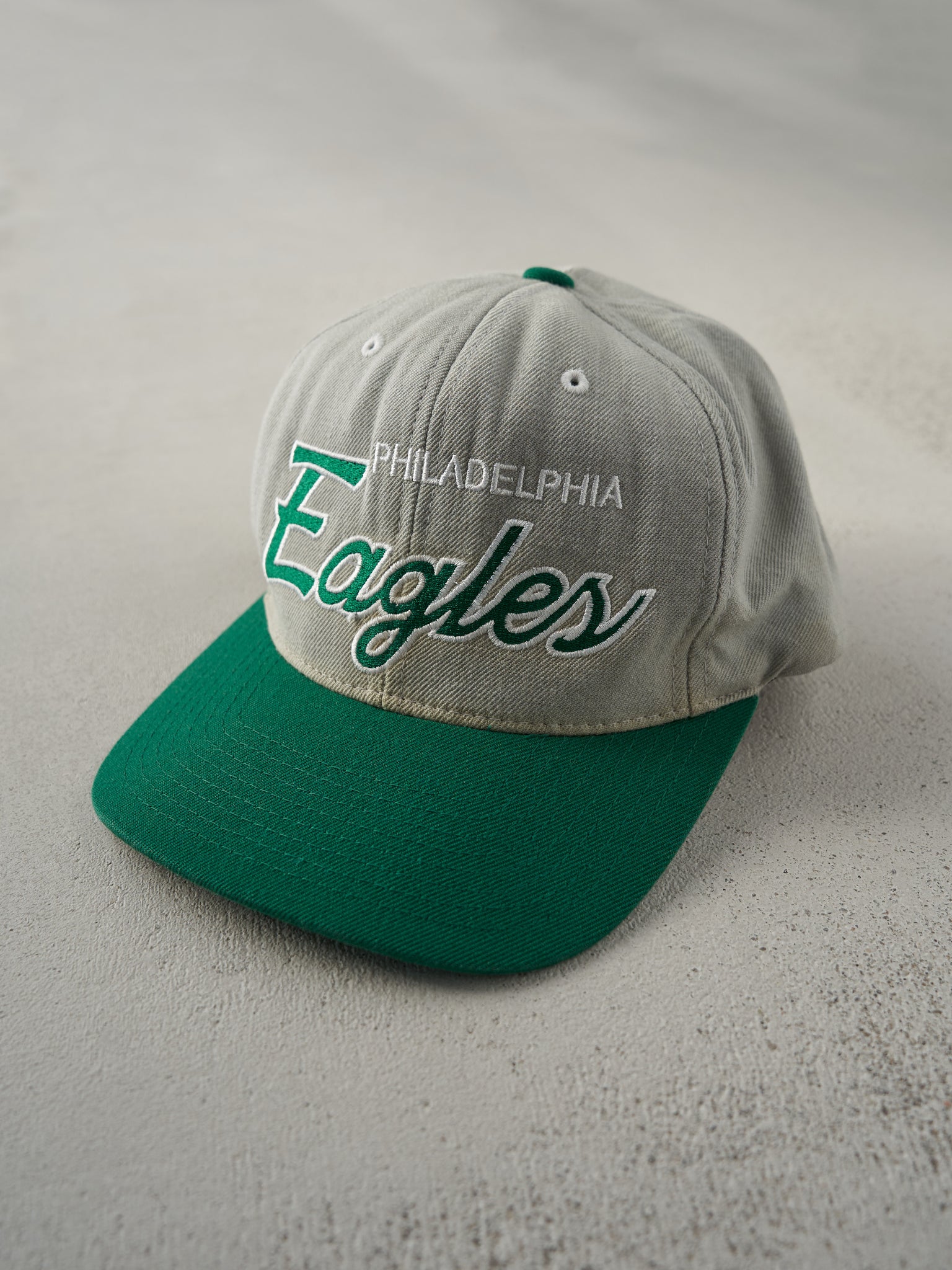 Vintage Green Philadelphia Eagles Embroidered Snap Back Hat