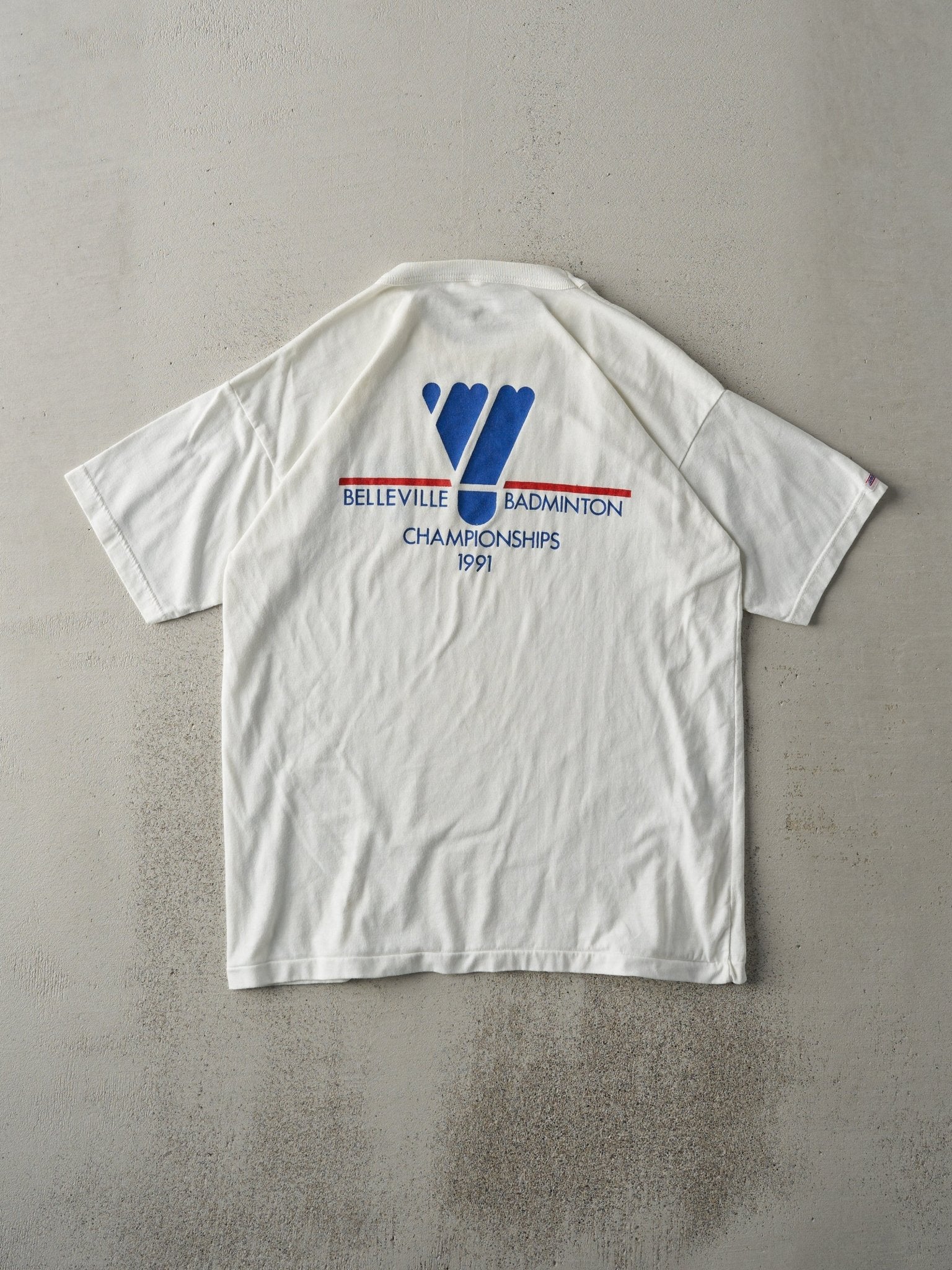 Vintage 91' Belleville Badminton Champions Tee (M)