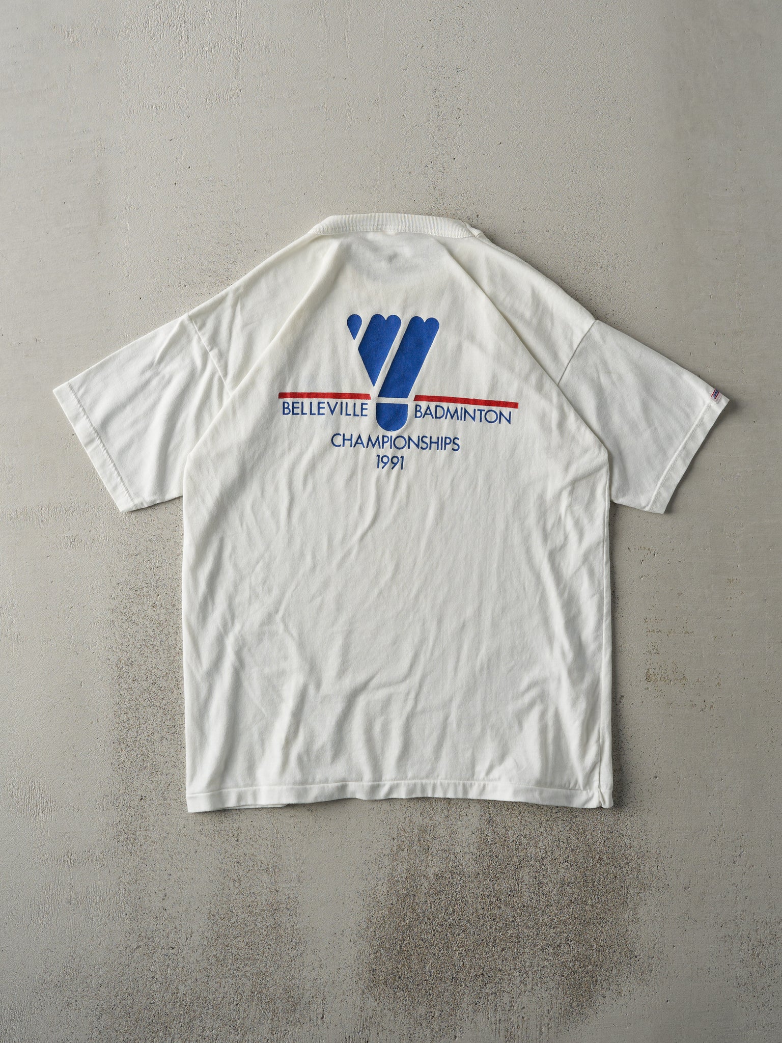 Vintage 91' Belleville Badminton Champions Tee (M)