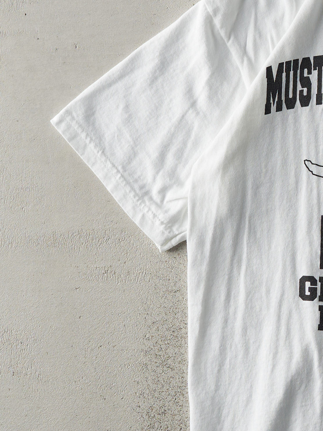 Vintage Y2K White Mustang Basketball Camp Tee (M)