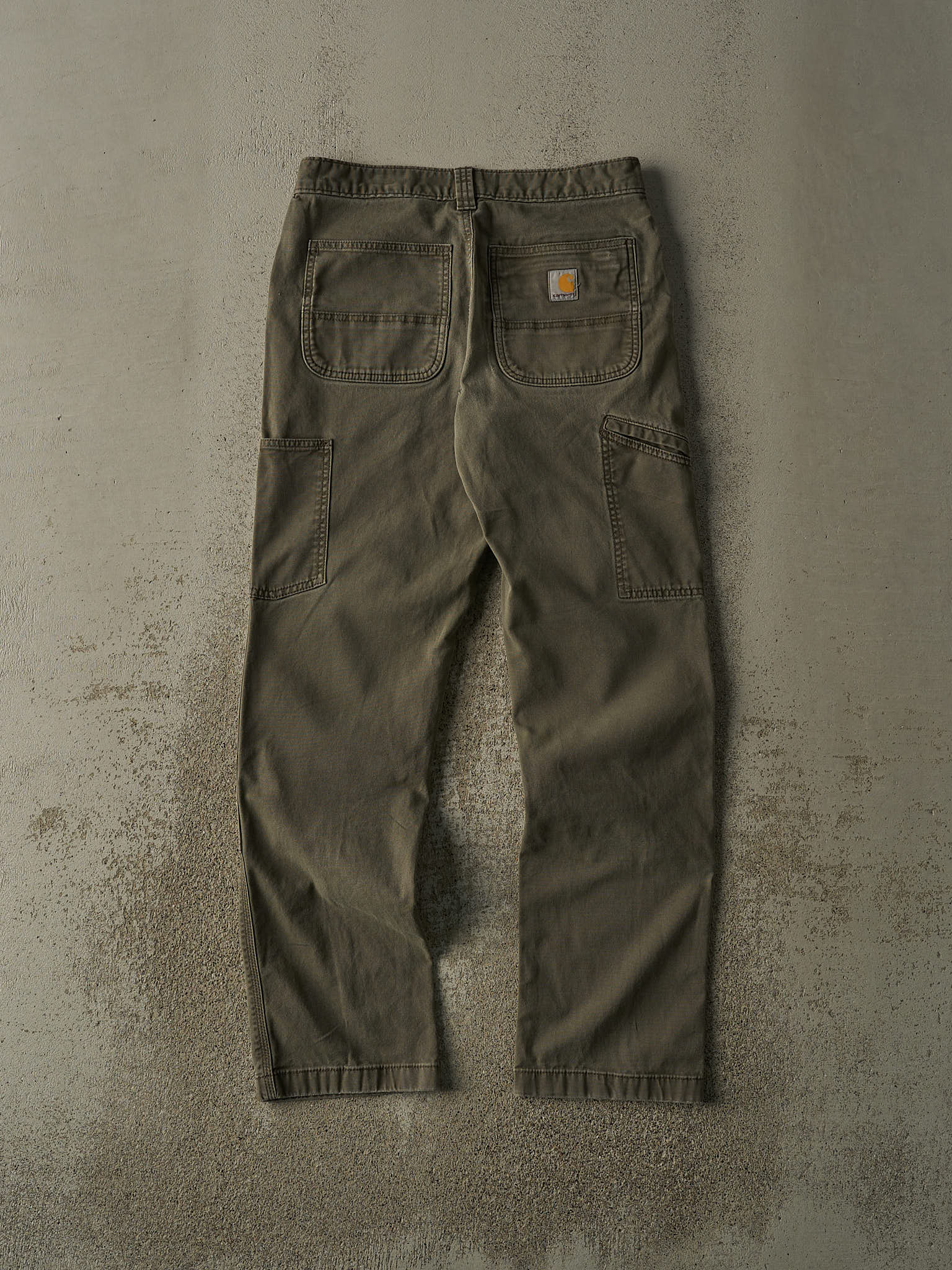 Vintage Y2K Green Carhartt Double Knee Work Pants (30x31)