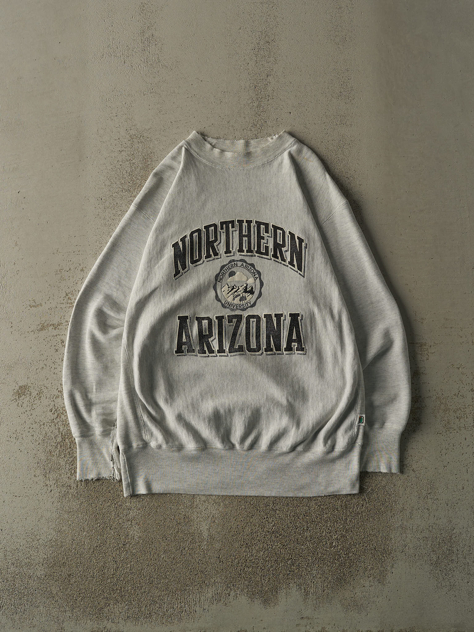 Vintage 90s Heather Grey Northern Arizona University Crewneck (XL/XXL)