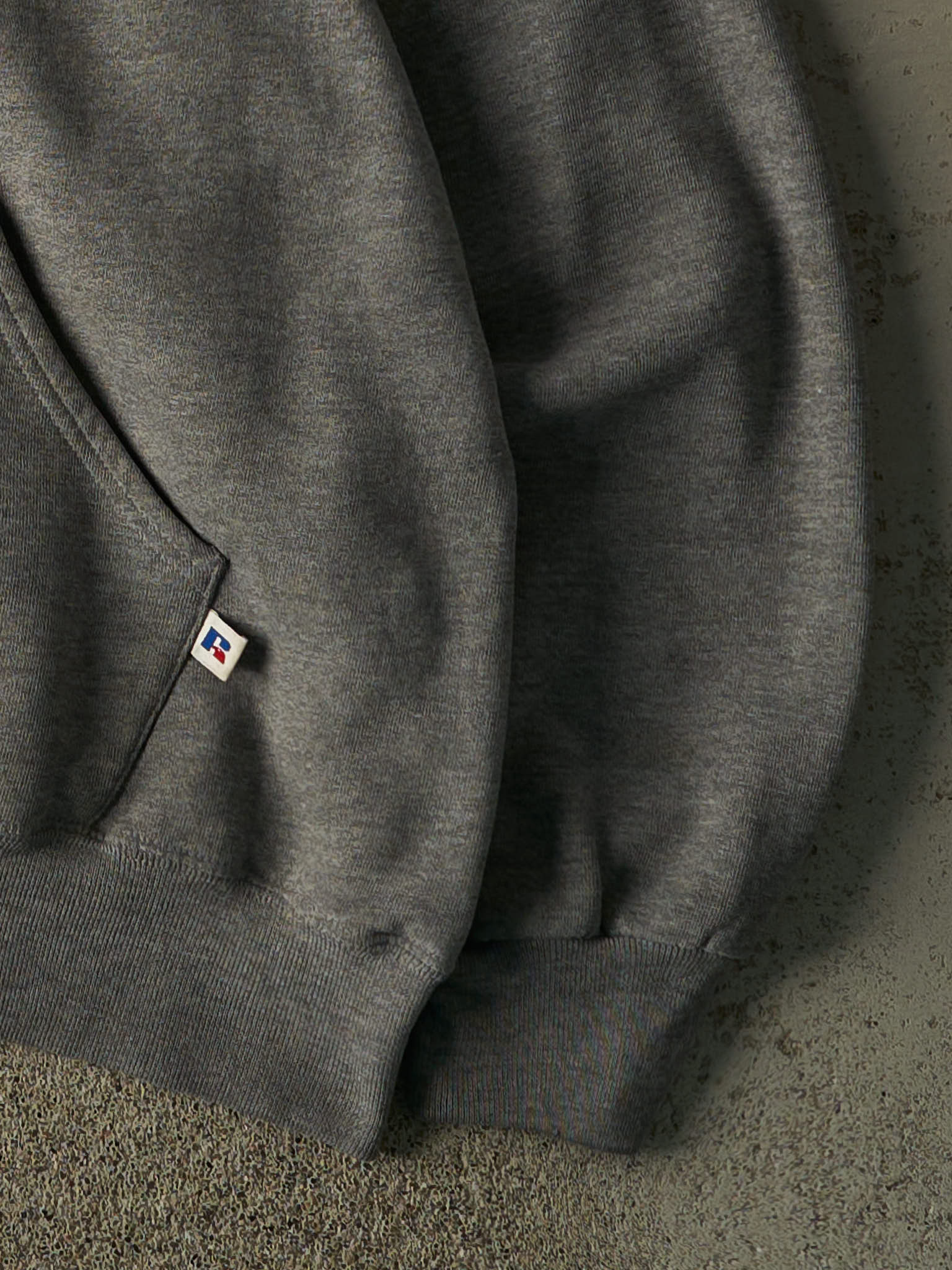 Vintage 90s Grey Peacock Athletics Russell Athletics Hoodie (L)