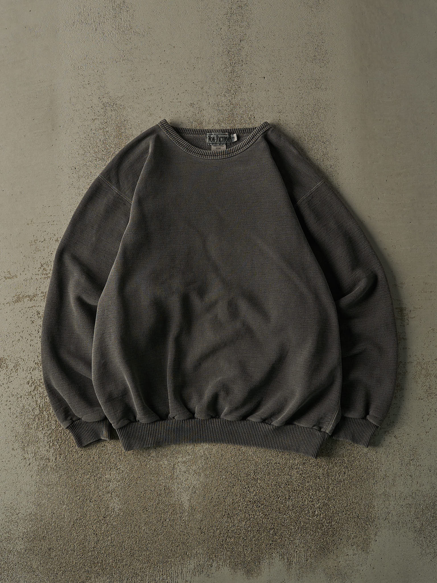 Vintage 90s Charcoal Grey Blank Crewneck (L/XL)