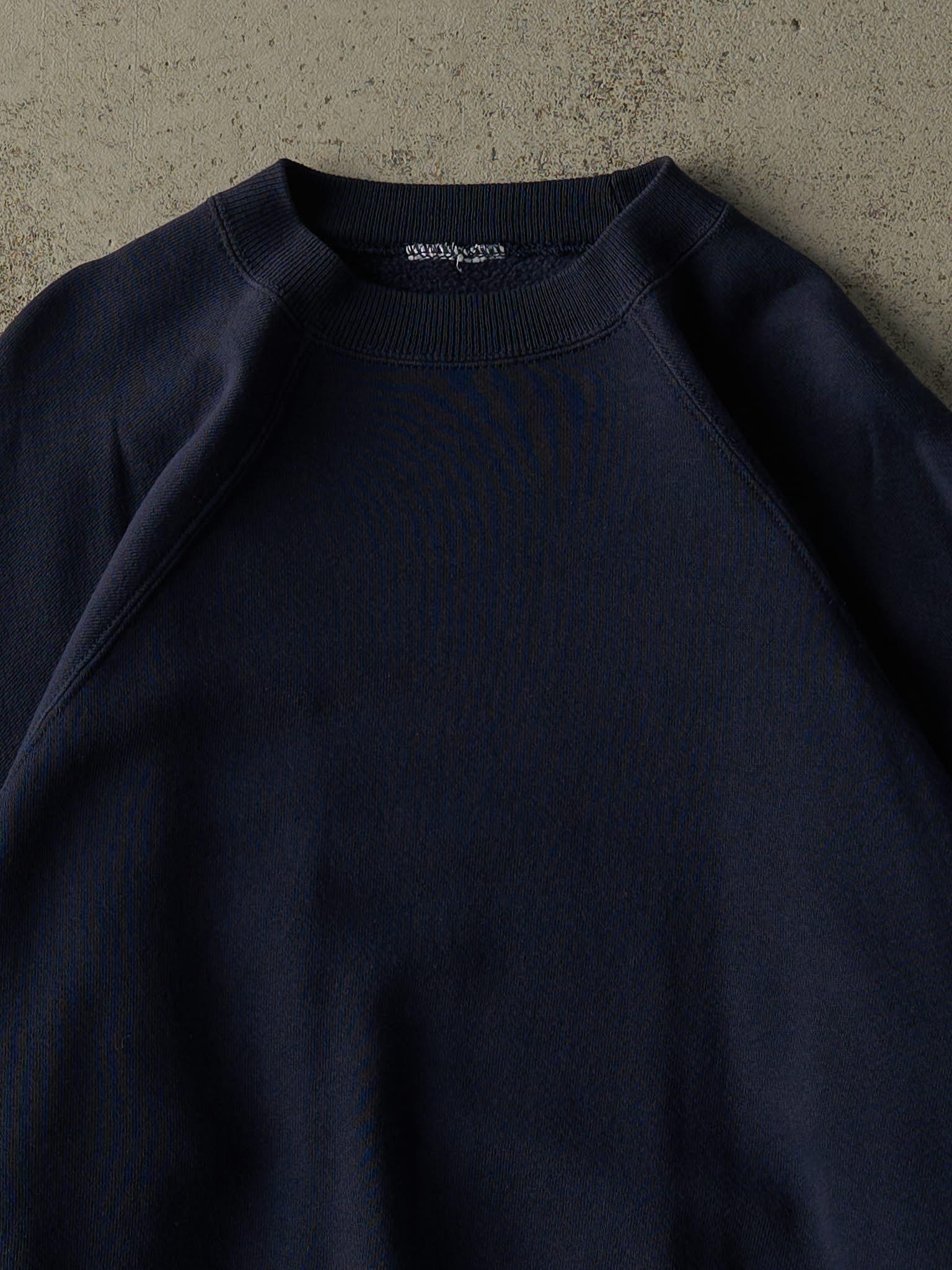 Vintage 80s Navy Blue Blank Crewneck (M/L)