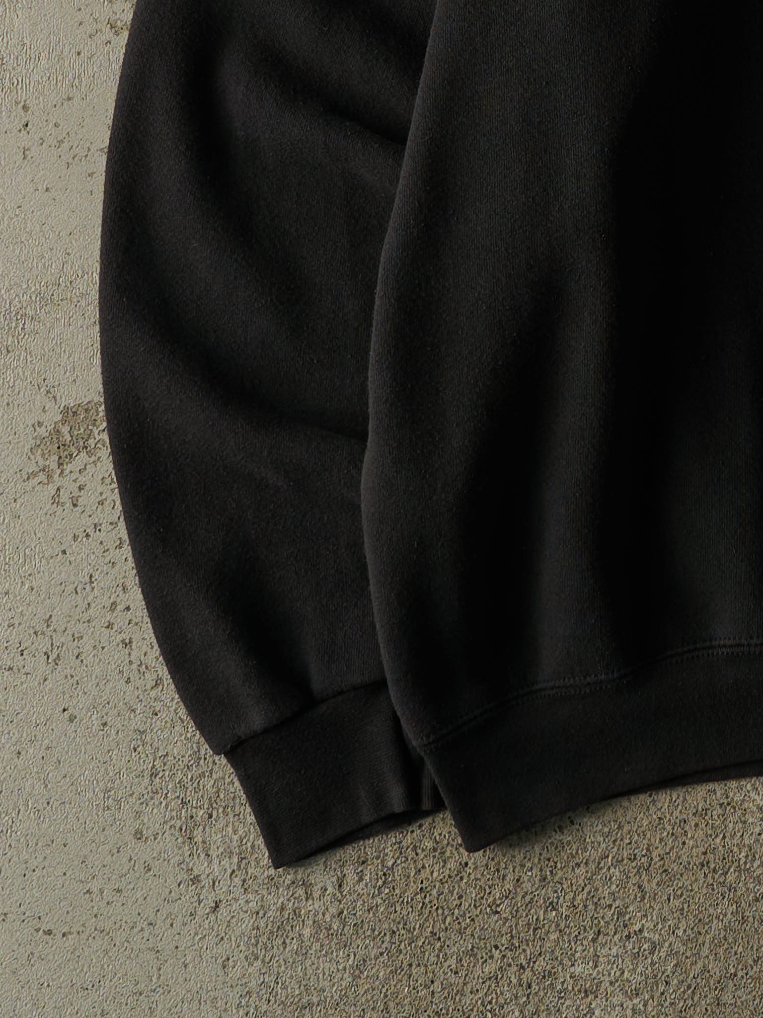 Vintage 90s Faded Black Blank Crewneck (XXL)