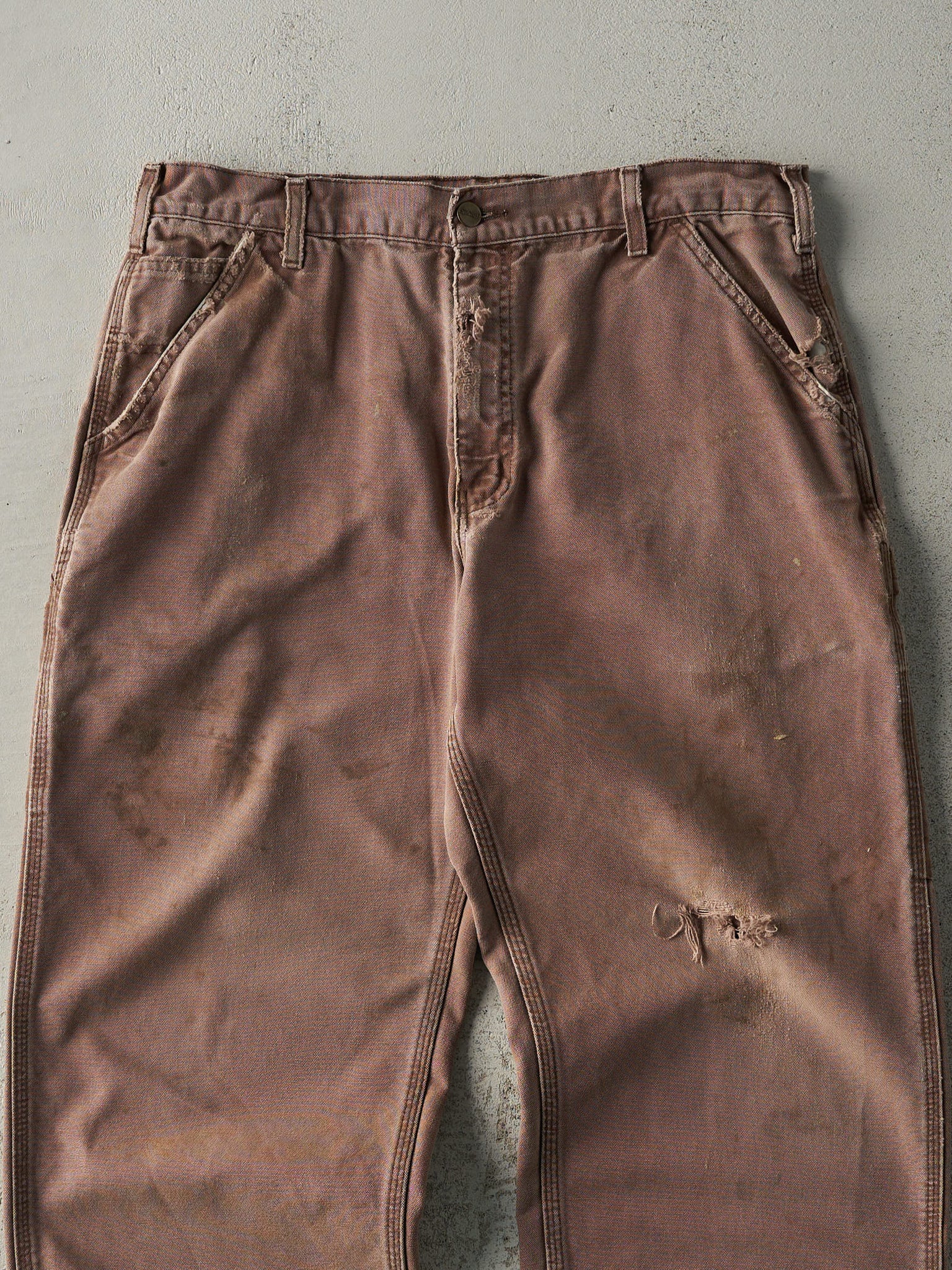 Vintage 90s Brown Carhartt Carpenter Pants (35.5x29)