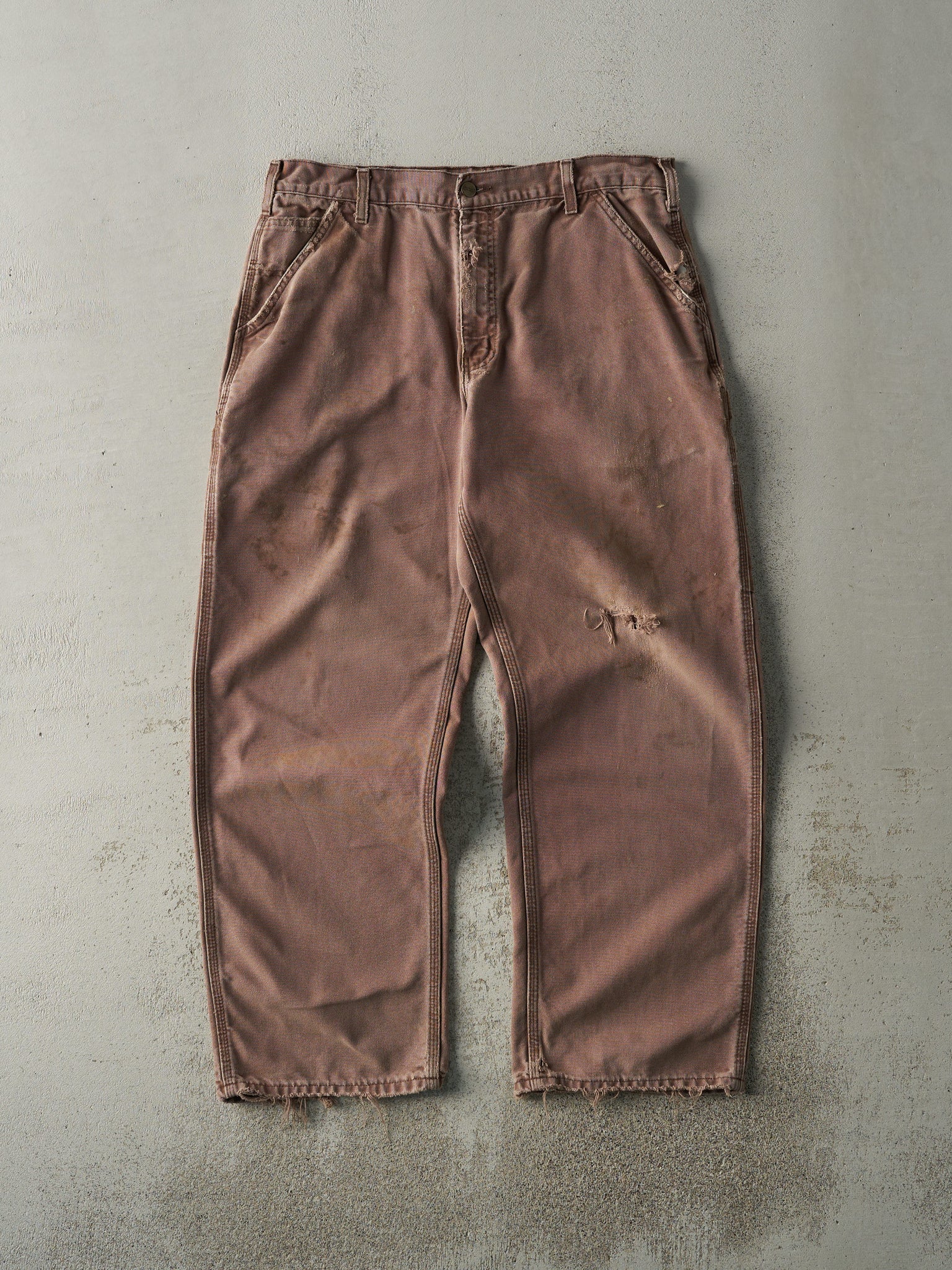 Vintage 90s Brown Carhartt Carpenter Pants (35.5x29)