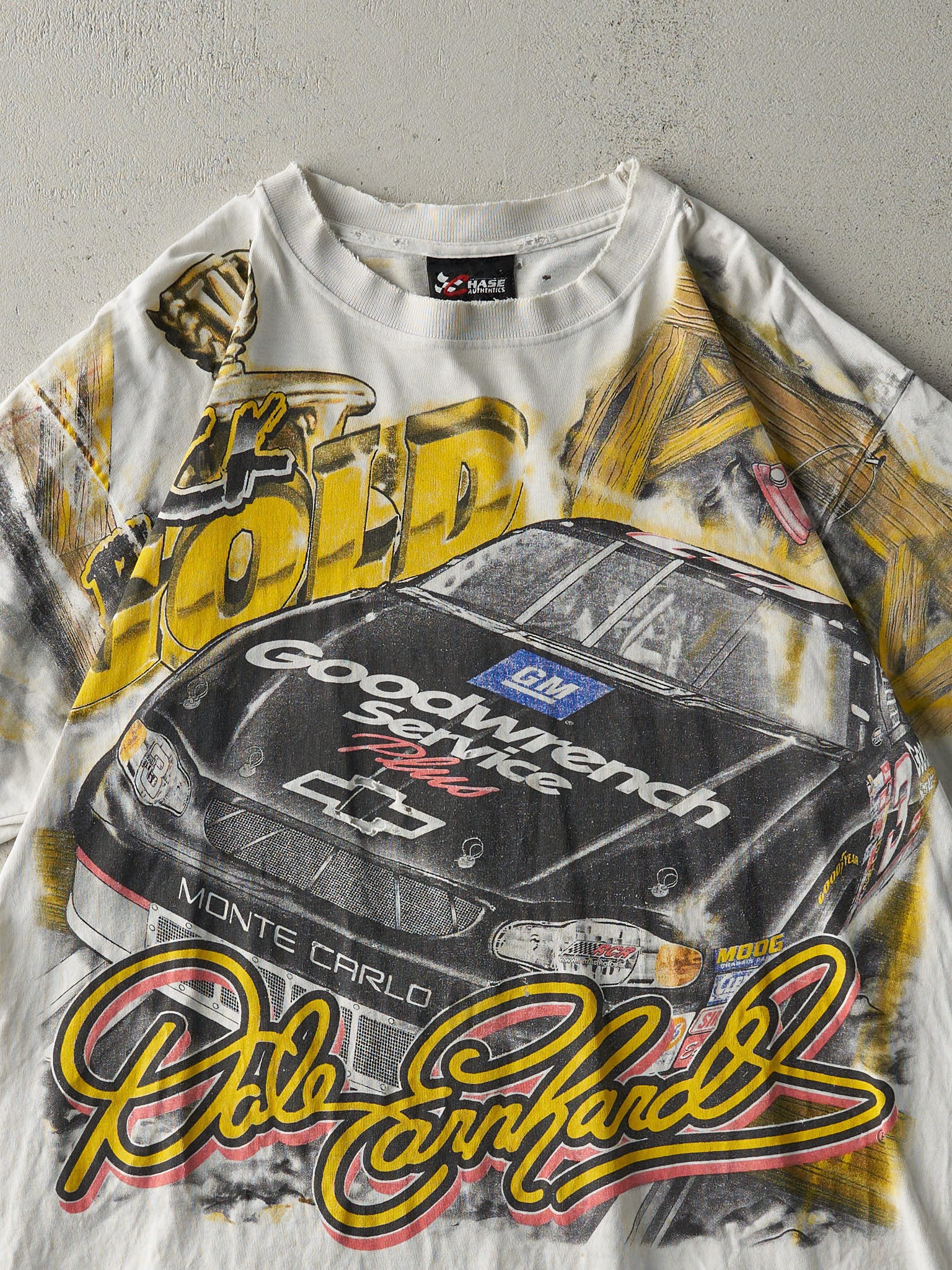 Vintage 00' White Dale Earnhardt Nascar Racing Tee (L)