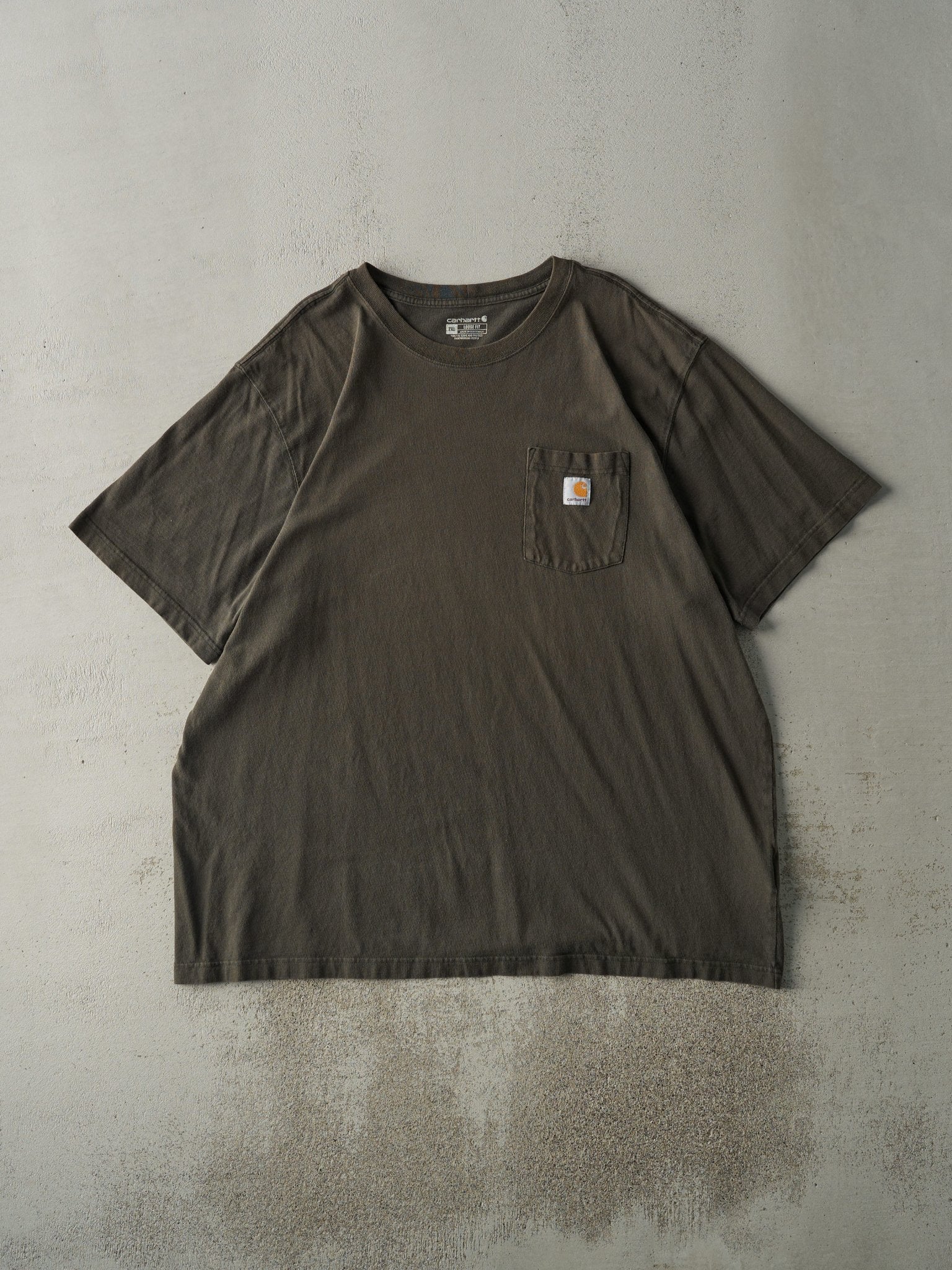 Vintage Y2K Green Carhartt Loose Fit Pocket Tee (XXXL)