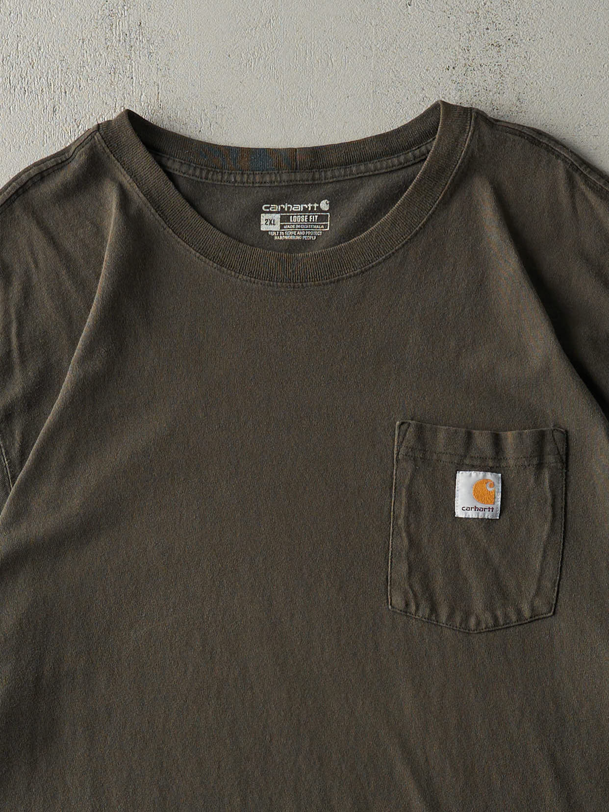 Vintage Y2K Green Carhartt Loose Fit Pocket Tee (XXXL)