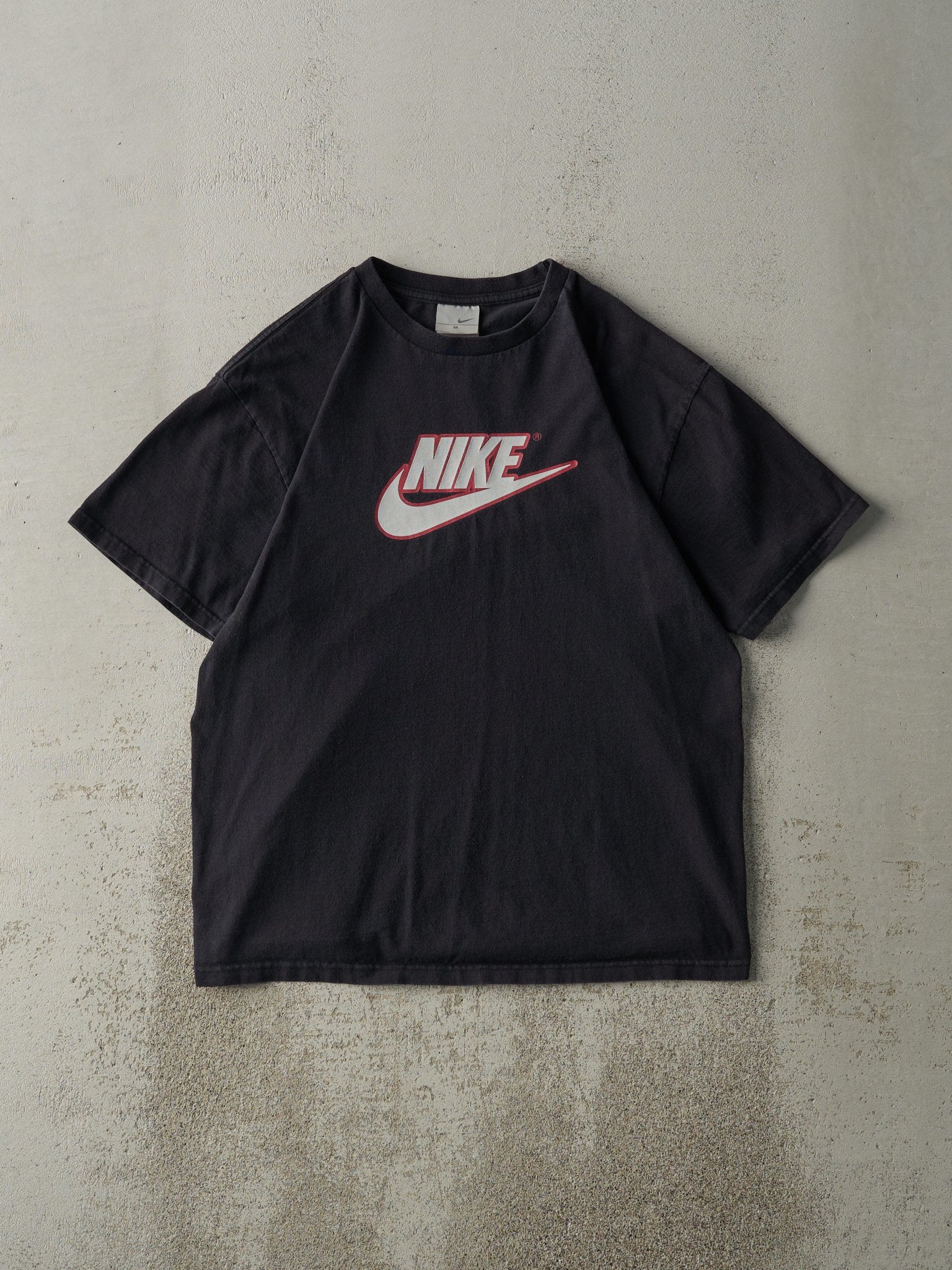 Vintage Y2K Black Nike Logo Tee (M/L)