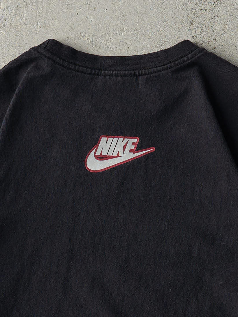 Vintage Y2K Black Nike Logo Tee (M/L)