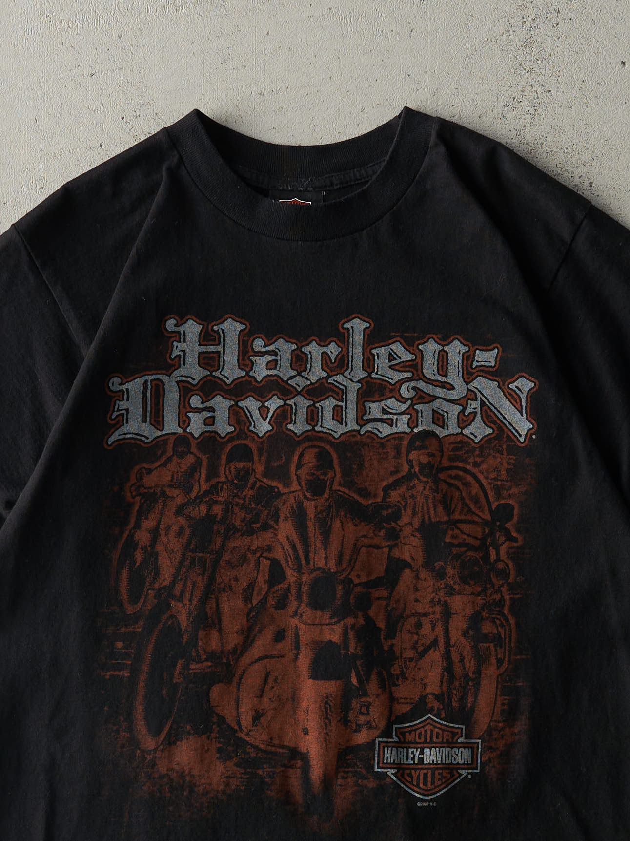 Vintage 07' Black Hico West Virginia Harley Davidson Tee (S/M)