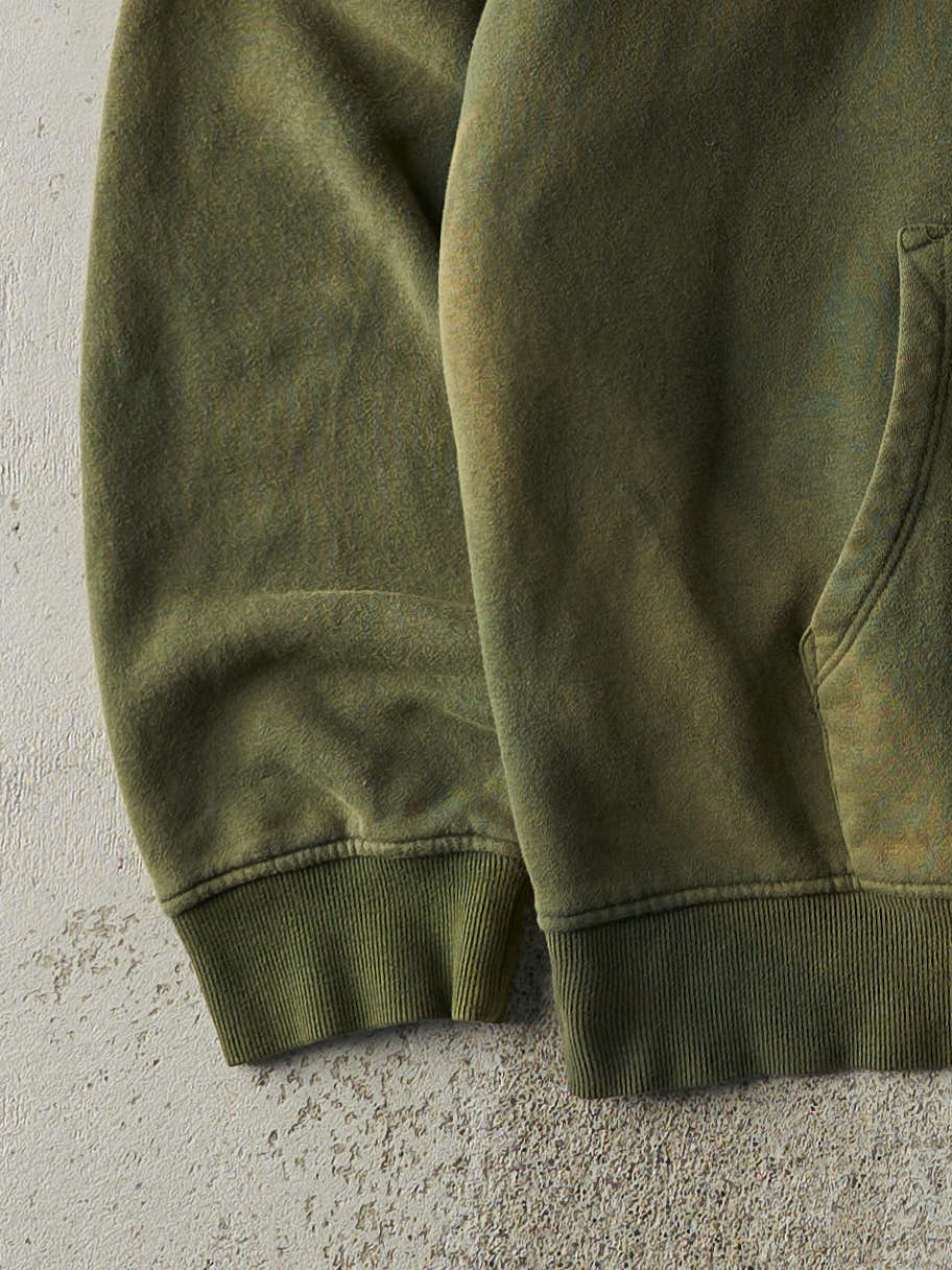 Vintage Y2K Sun Faded Green Gap Hoodie (XXL)