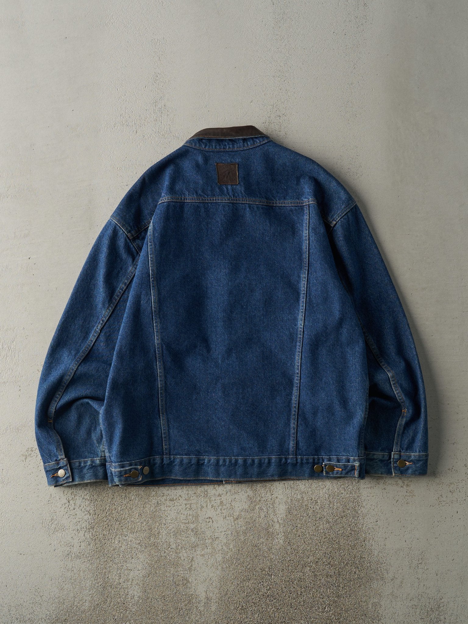 Vintage 80s Dark Wash Marlboro Denim Jacket (L)