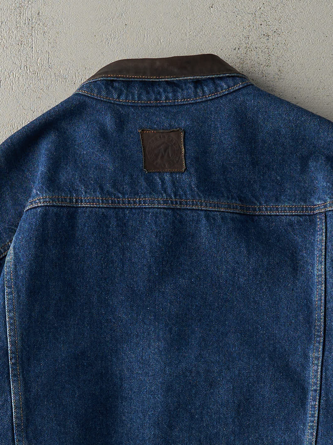 Vintage 80s Dark Wash Marlboro Denim Jacket (L)
