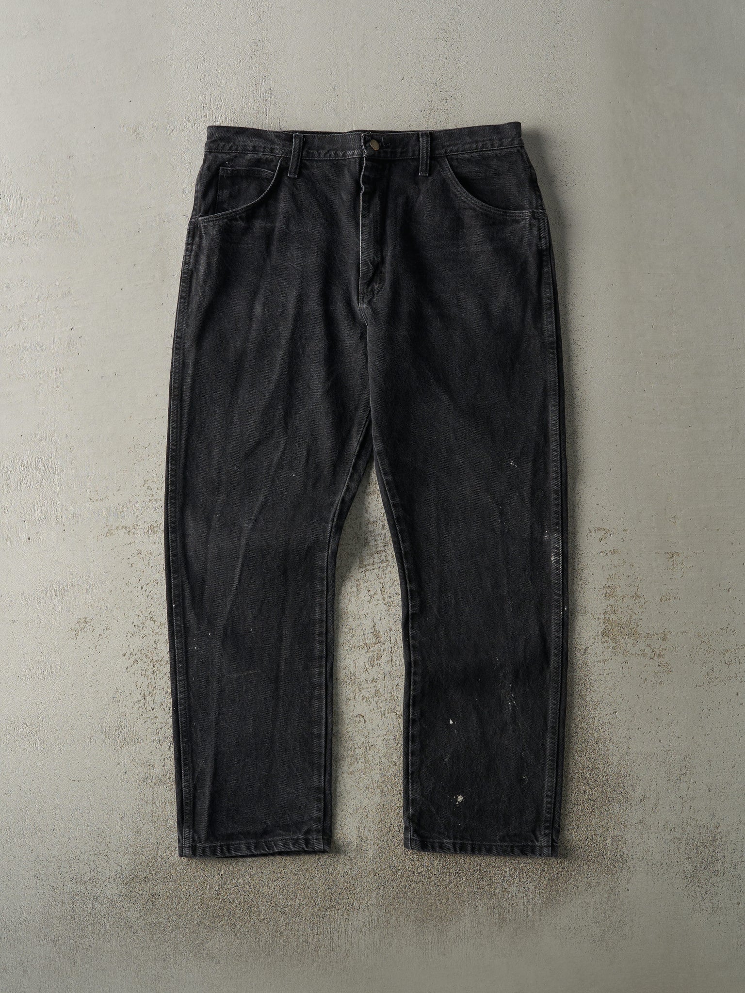 Vintage Y2K Black Legendary Gold Denim Pants (36x29.5)