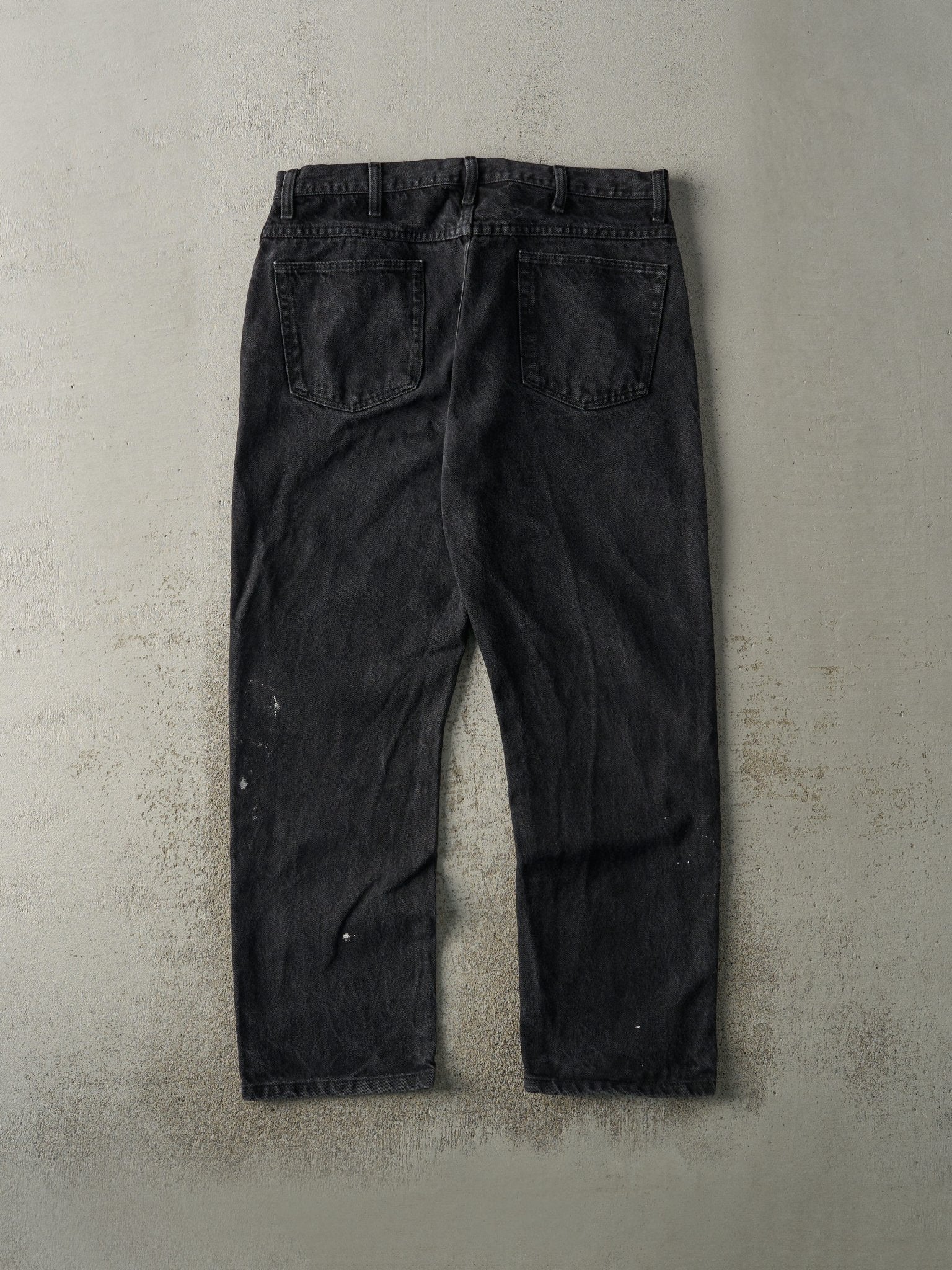 Vintage Y2K Black Legendary Gold Denim Pants (36x29.5)