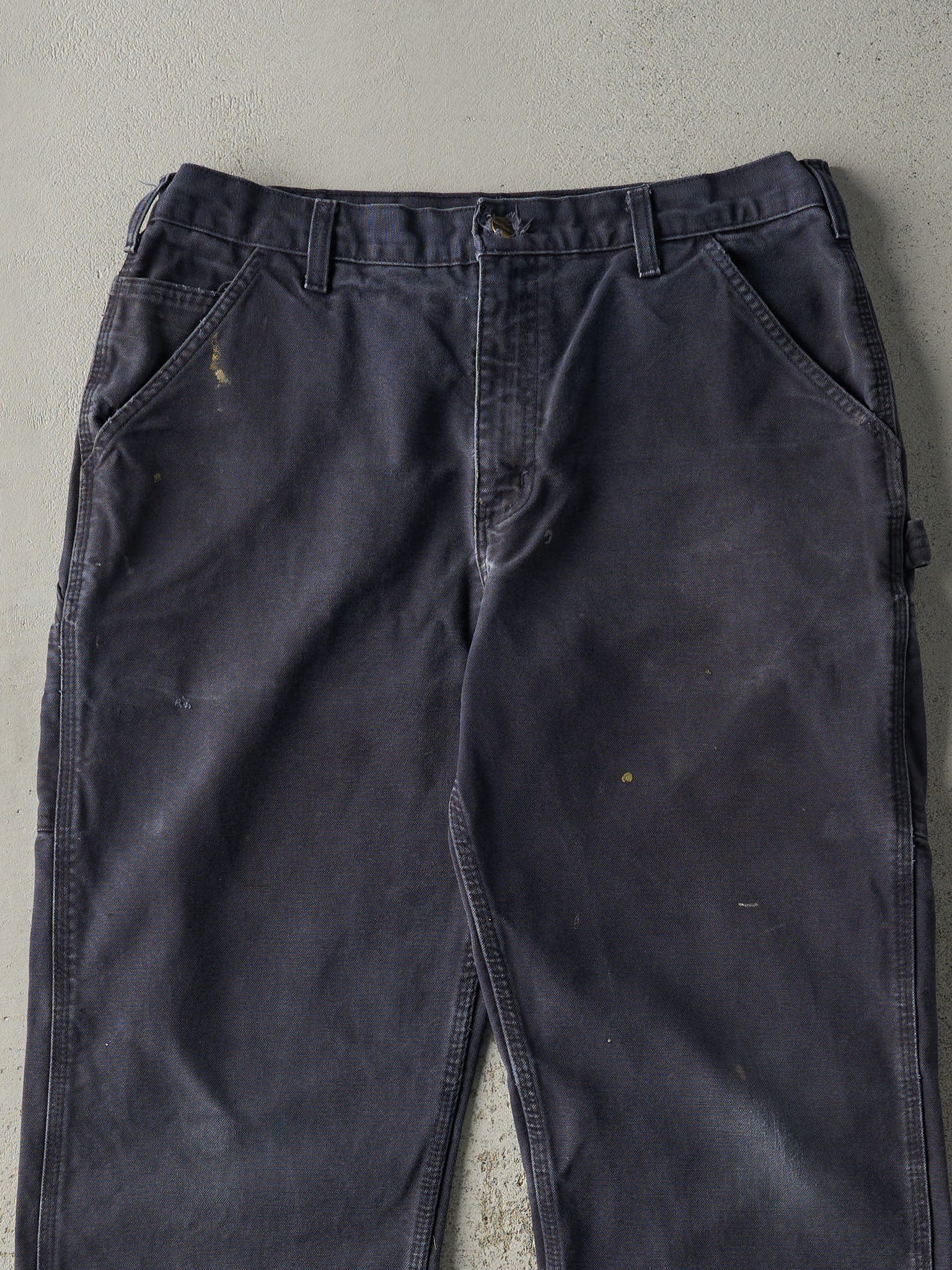 Vintage Y2K Navy Blue Dungaree Fit Carhartt Carpenter Pants (35x31)