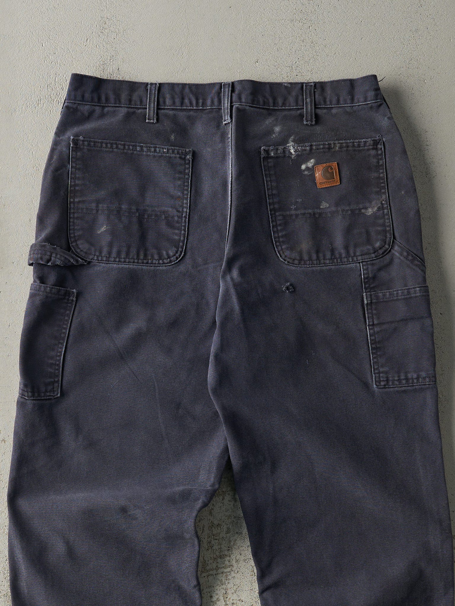 Vintage Y2K Navy Blue Dungaree Fit Carhartt Carpenter Pants (35x31)