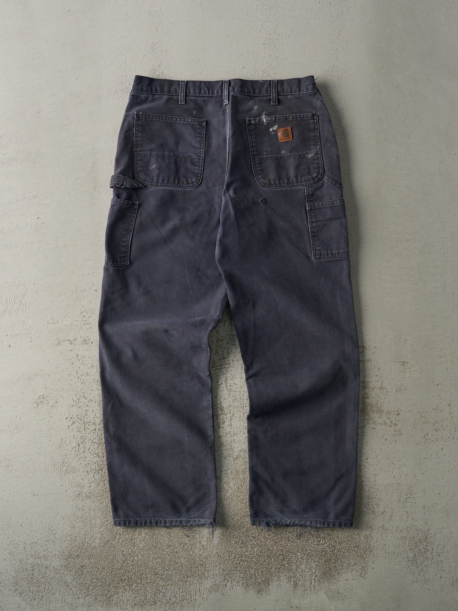 Vintage Y2K Navy Blue Dungaree Fit Carhartt Carpenter Pants (35x31)