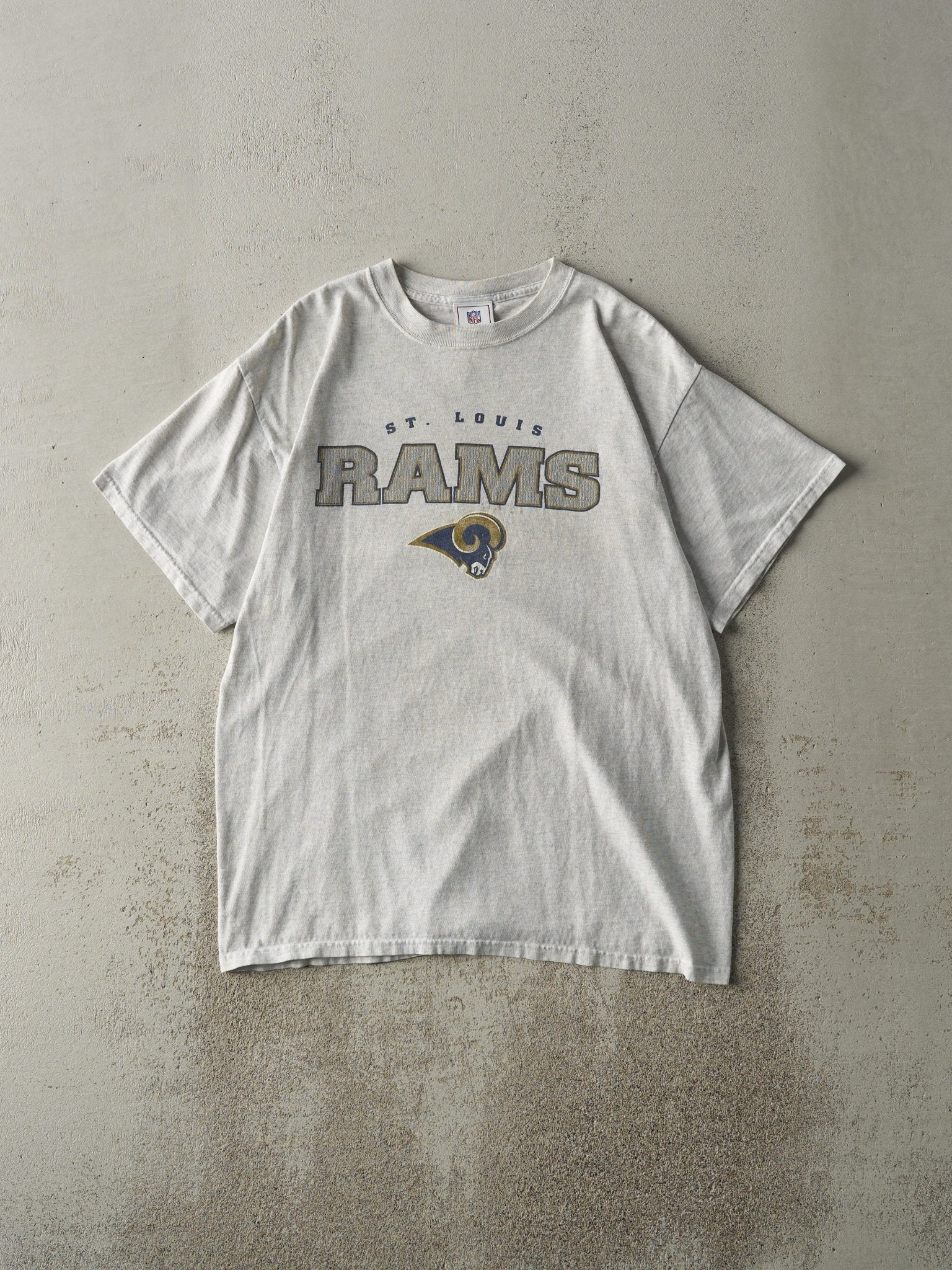 Vintage 90s Heather Grey St. Louis Rams Tee (M)