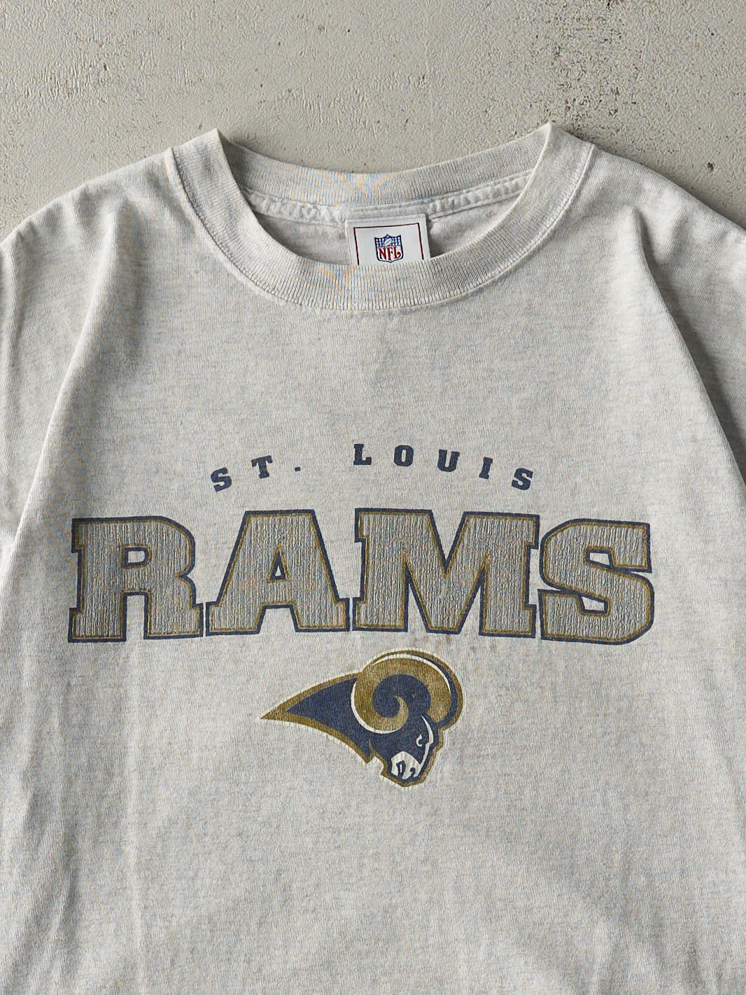 Vintage 90s Heather Grey St. Louis Rams Tee (M)