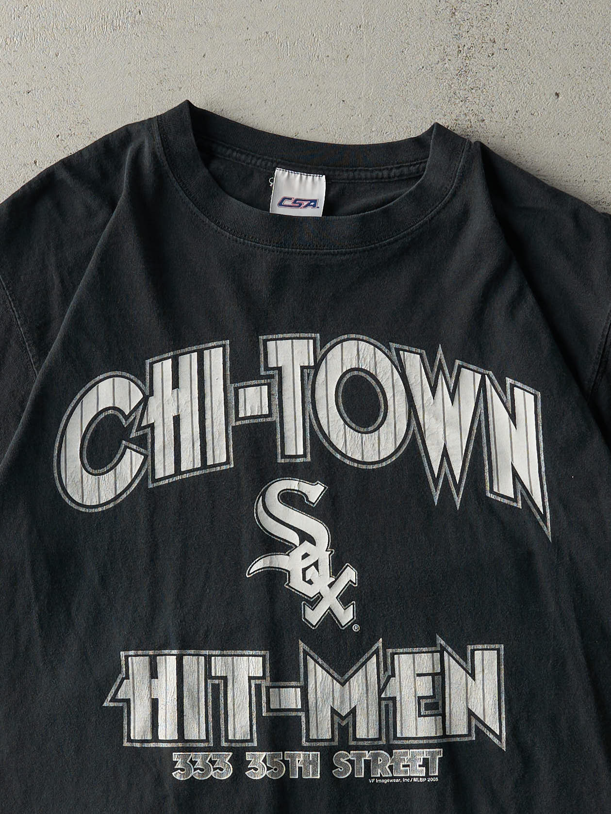 Vintage 05' Black Chicago White Sox Chi-Town Hit-Men Tee (M)