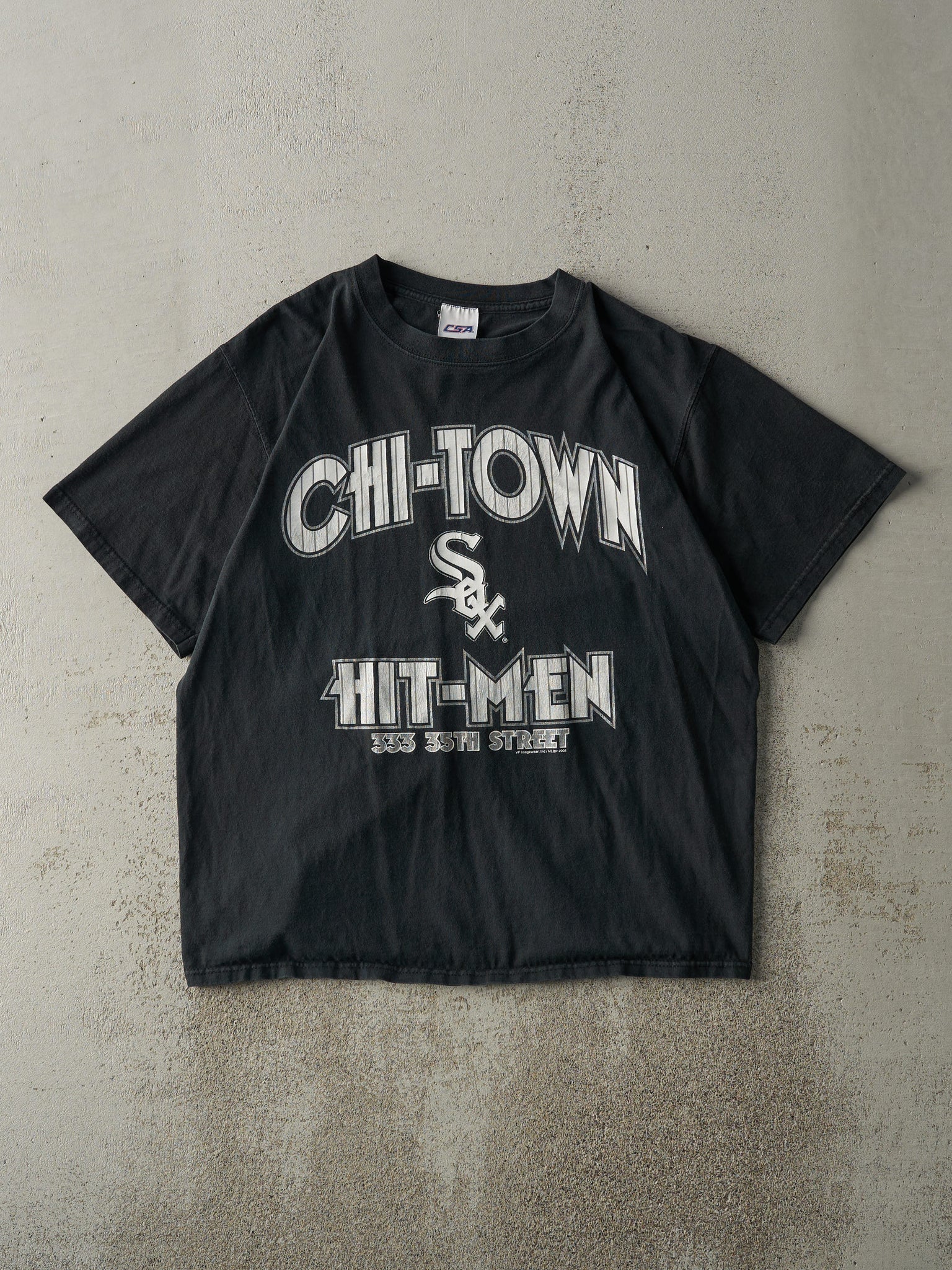 Vintage 05' Black Chicago White Sox Chi-Town Hit-Men Tee (M)