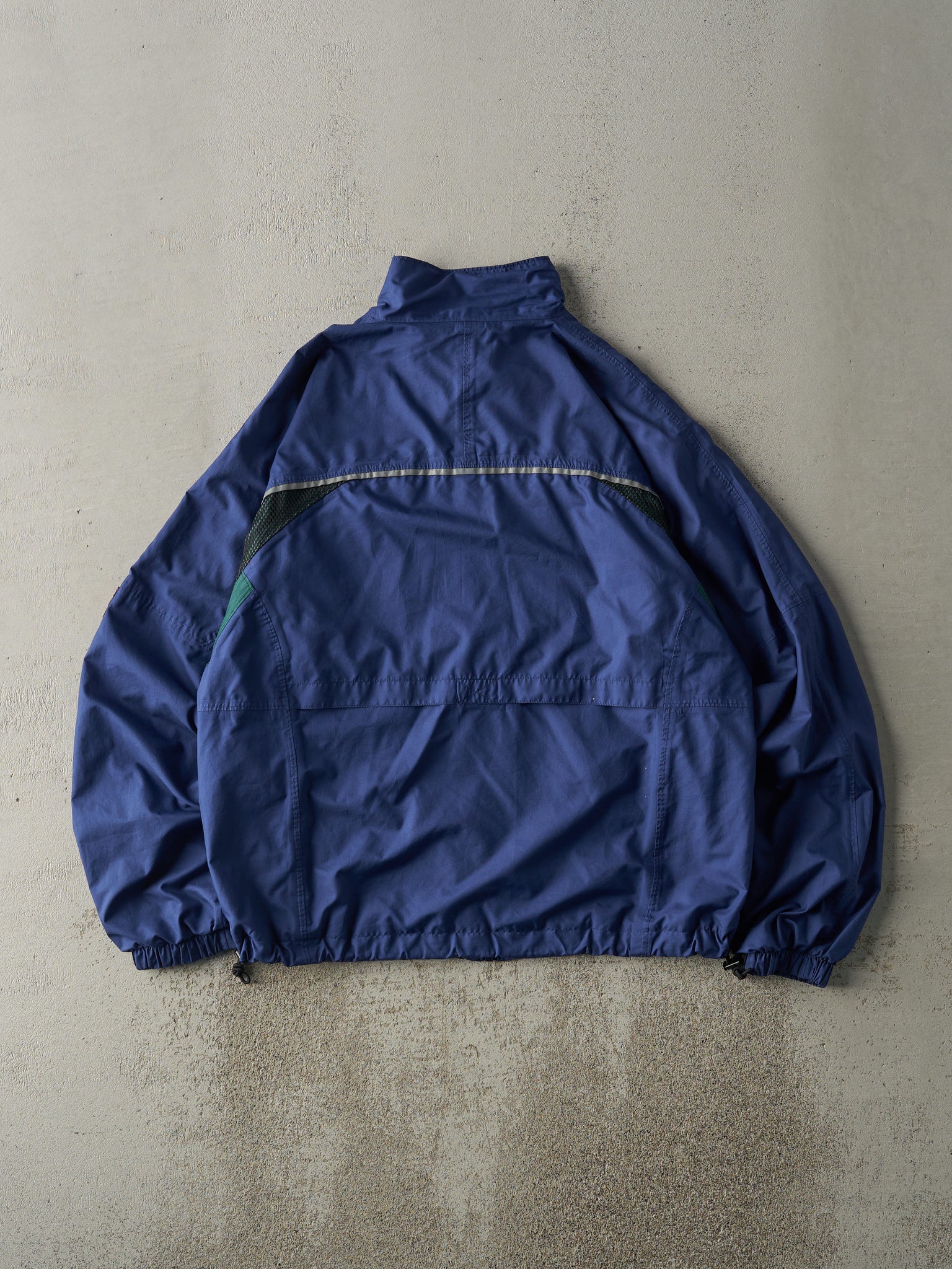 Vintage 90s Blue & Green Asics Windbreaker Jacket (M/L)