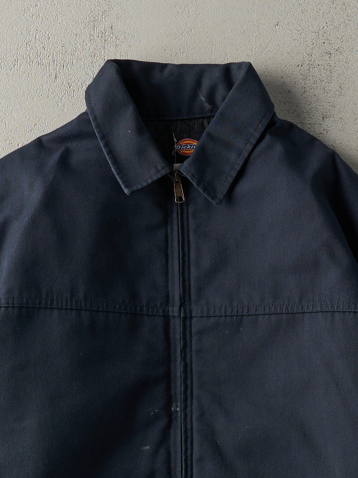Vintage 90s Navy Blue Dickies Quilt Lined Workwear Jacket (XL)