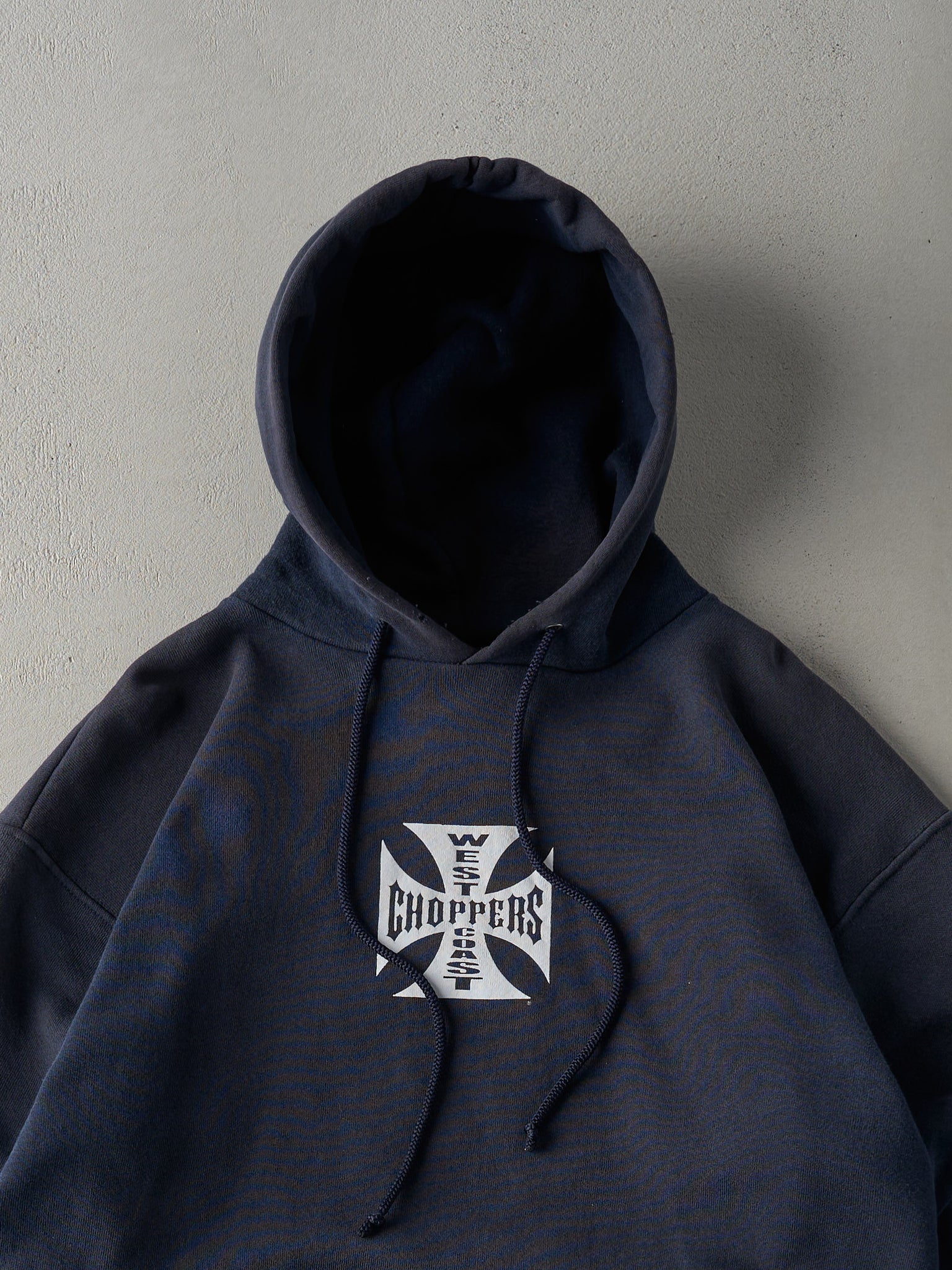 Vintage 90s Navy West Coast Choppers Hoodie (M)