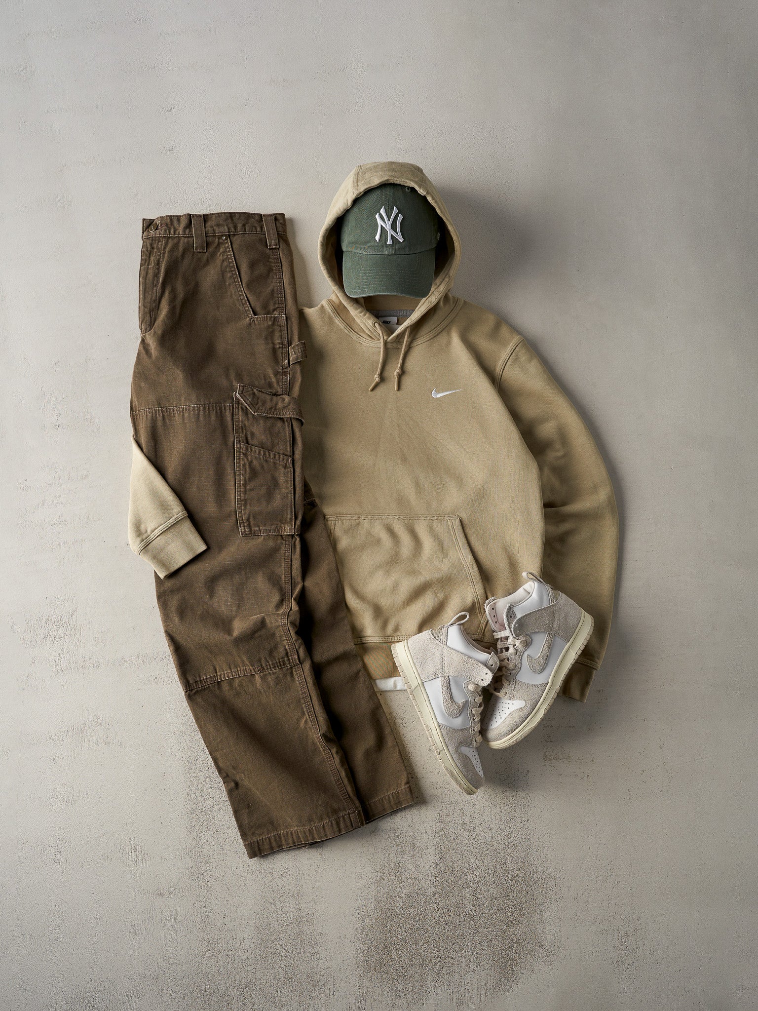 Vintage Y2K Chocolate Brown Relaxed Fit Carhartt Cargo Double Knee Carpenter Pants (34x33)