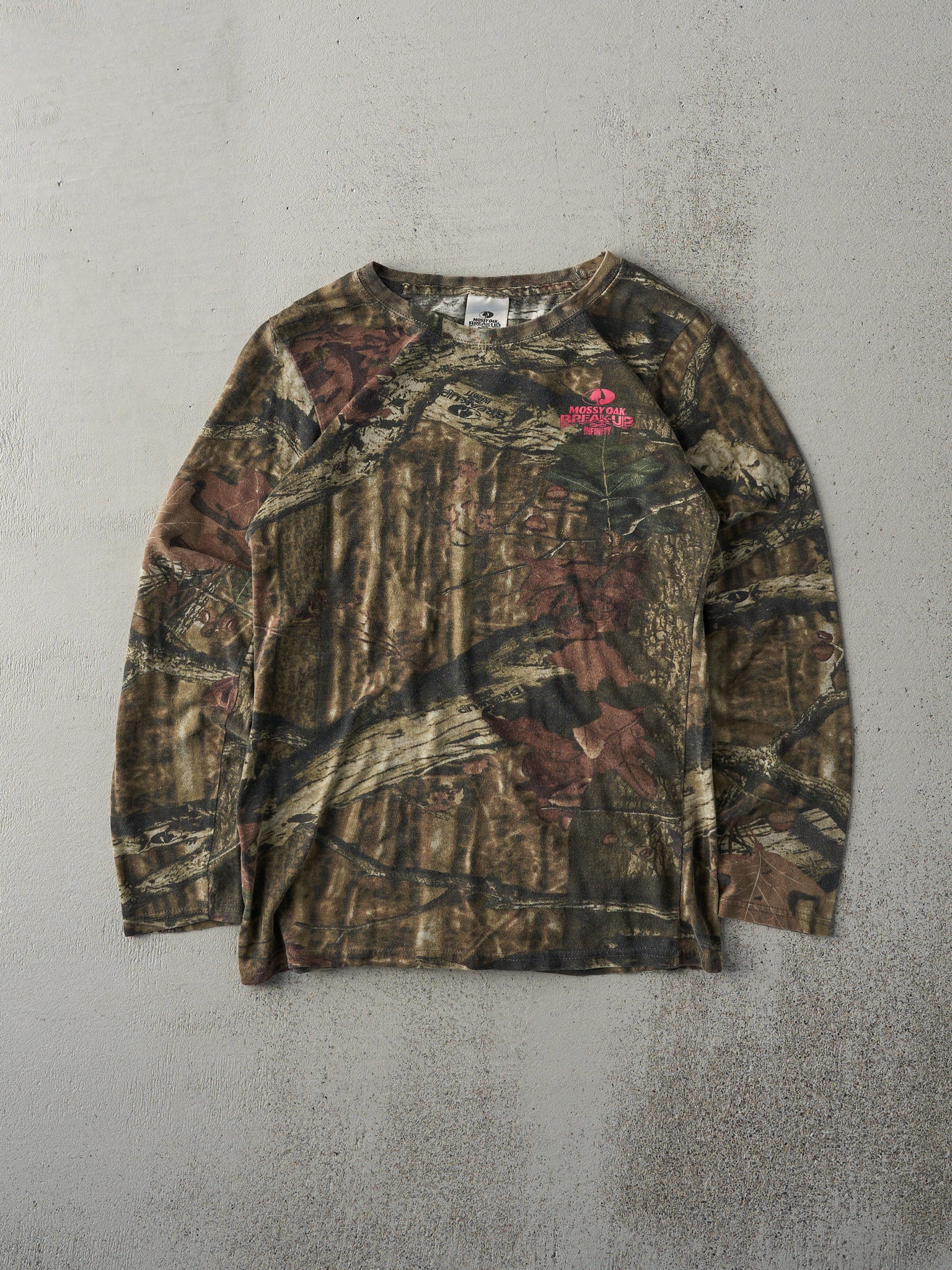 Vintage Y2K Mossy Oak x Break Up Infinity Camo Long Sleeve (XS)