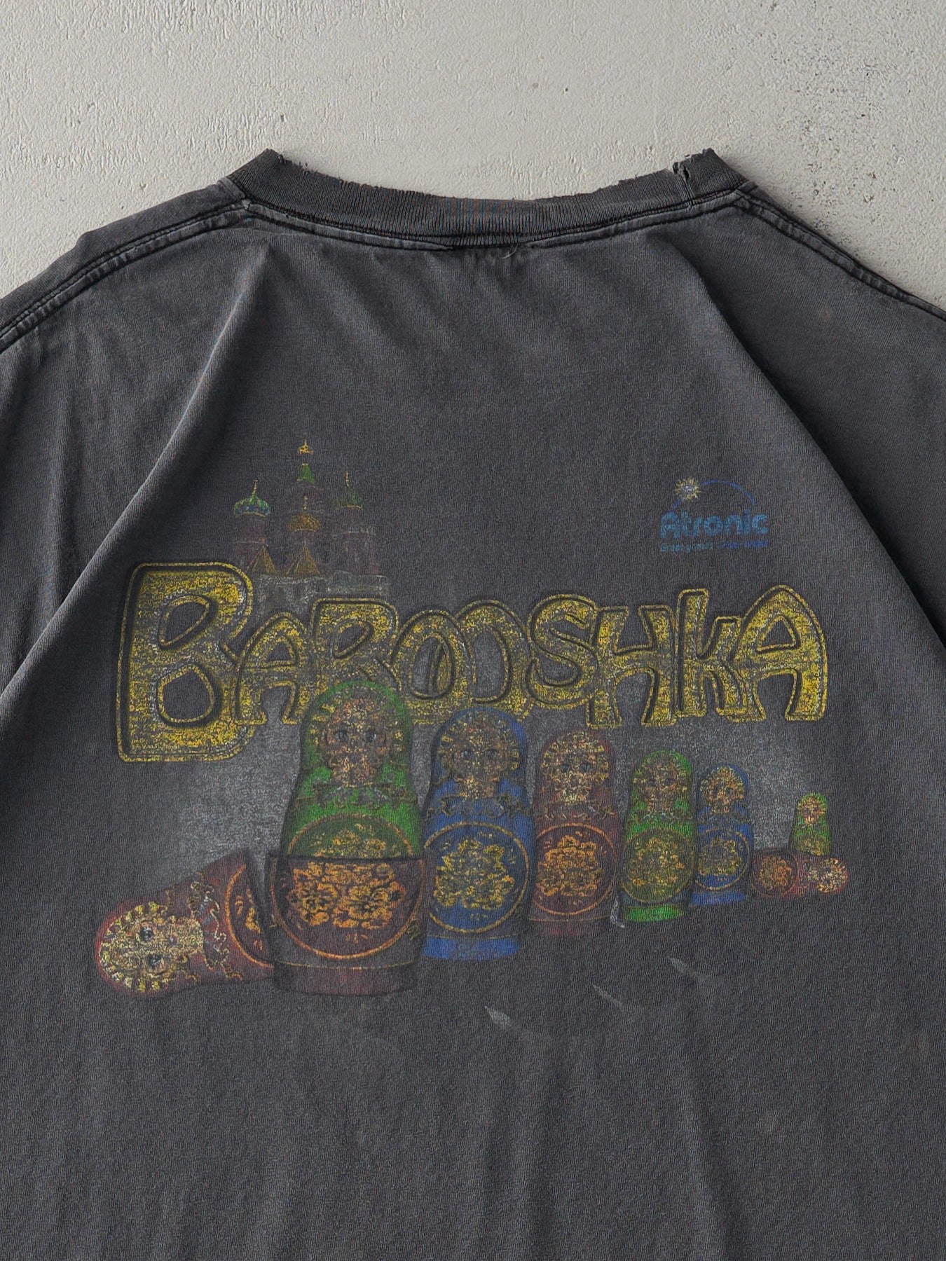 Vintage 90s Faded Black Babooshka Slot Machine Tee (L)