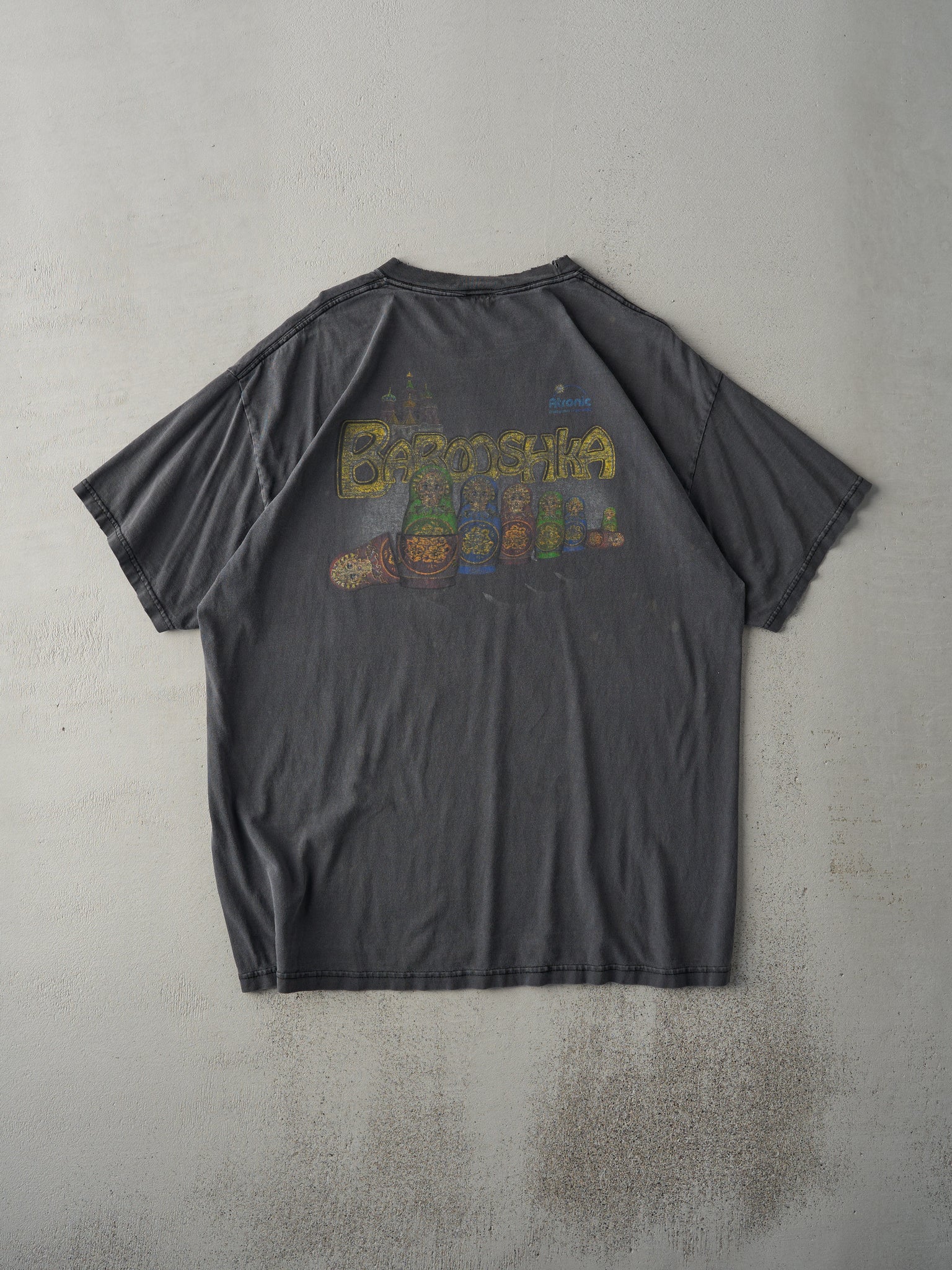 Vintage 90s Faded Black Babooshka Slot Machine Tee (L)