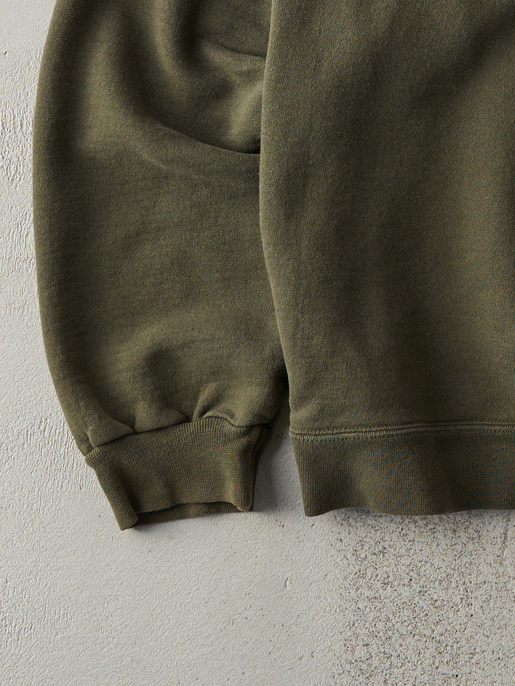 Vintage 90s Olive Green Blank Champion Logo Crewneck (L)