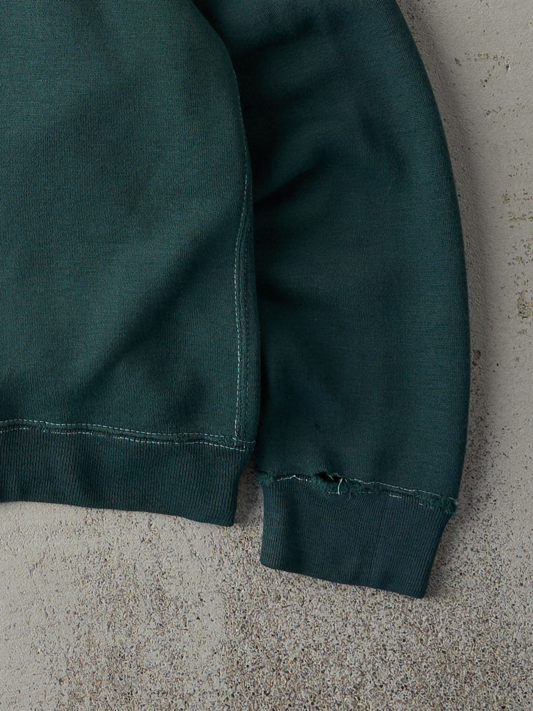 Vintage 80s Forest Green Blank Crewneck (S)