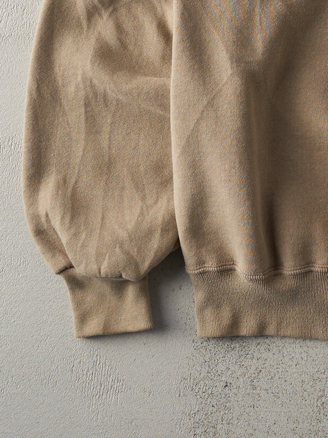 Vintage 90s Beige Russell Athletics Blank Crewneck (M)