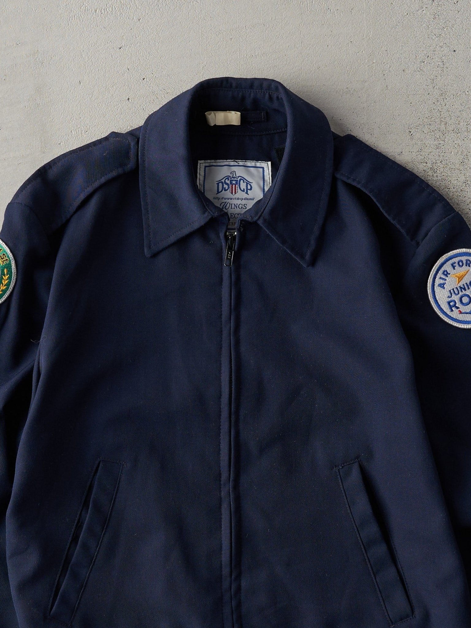 Vintage 80s Navy Air Force Harrington Jacket (S)