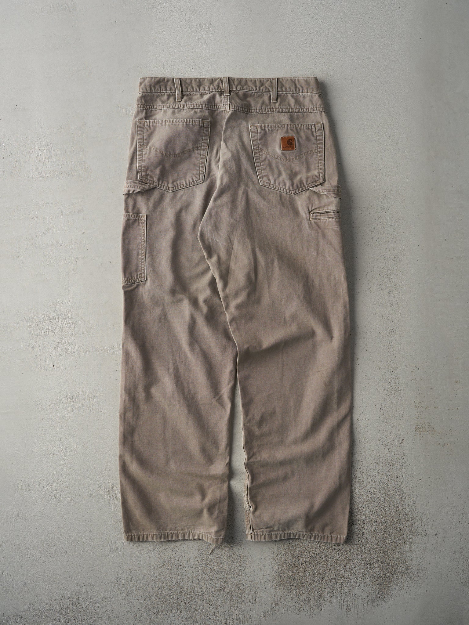 Vintage Y2K Faded Brown Loose Fit Carhartt Carpenter Pants (34x30.5)