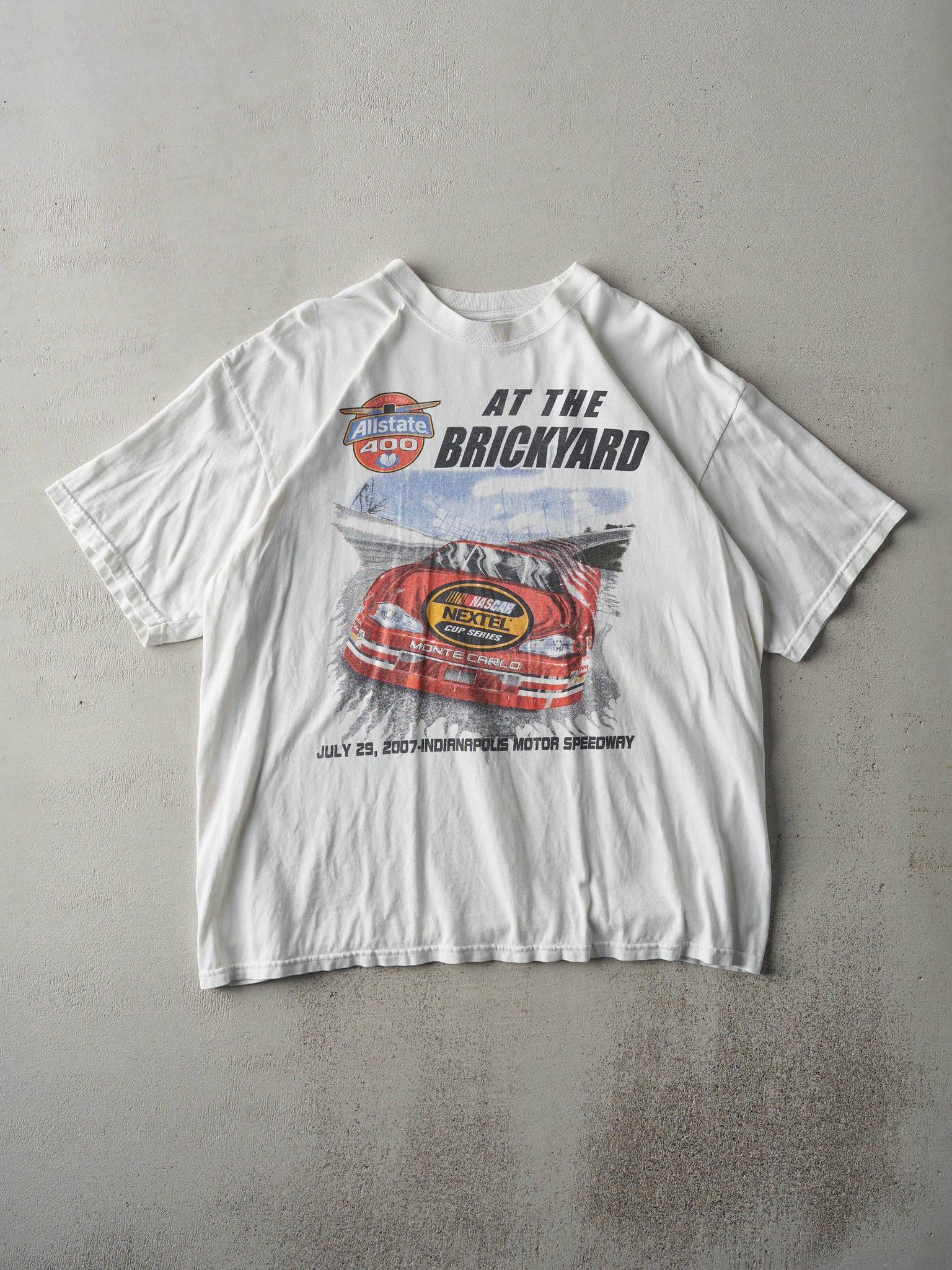 Vintage 07' White Nascar Nextel Cup Tee (M)