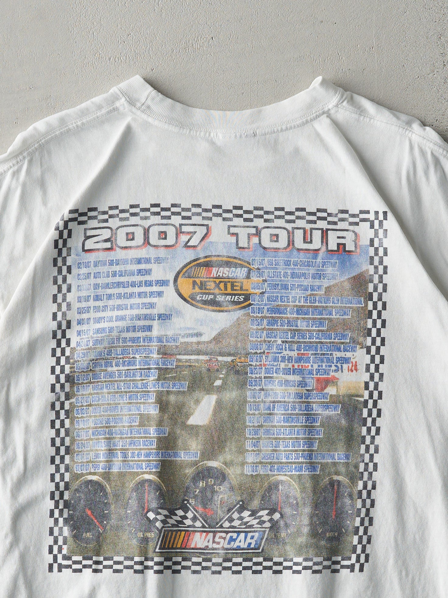 Vintage 07' White Nascar Nextel Cup Tee (M)