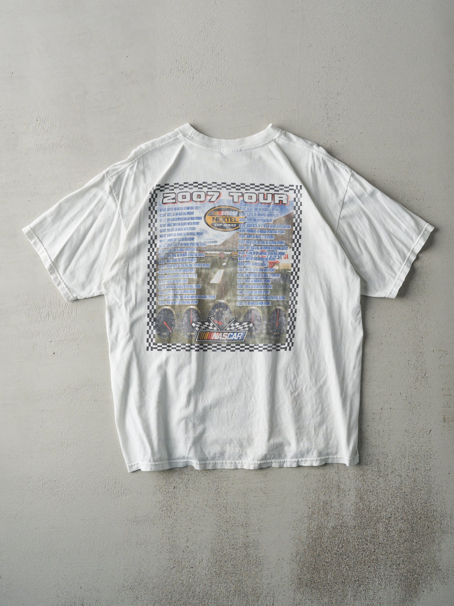 Vintage 07' White Nascar Nextel Cup Tee (M)