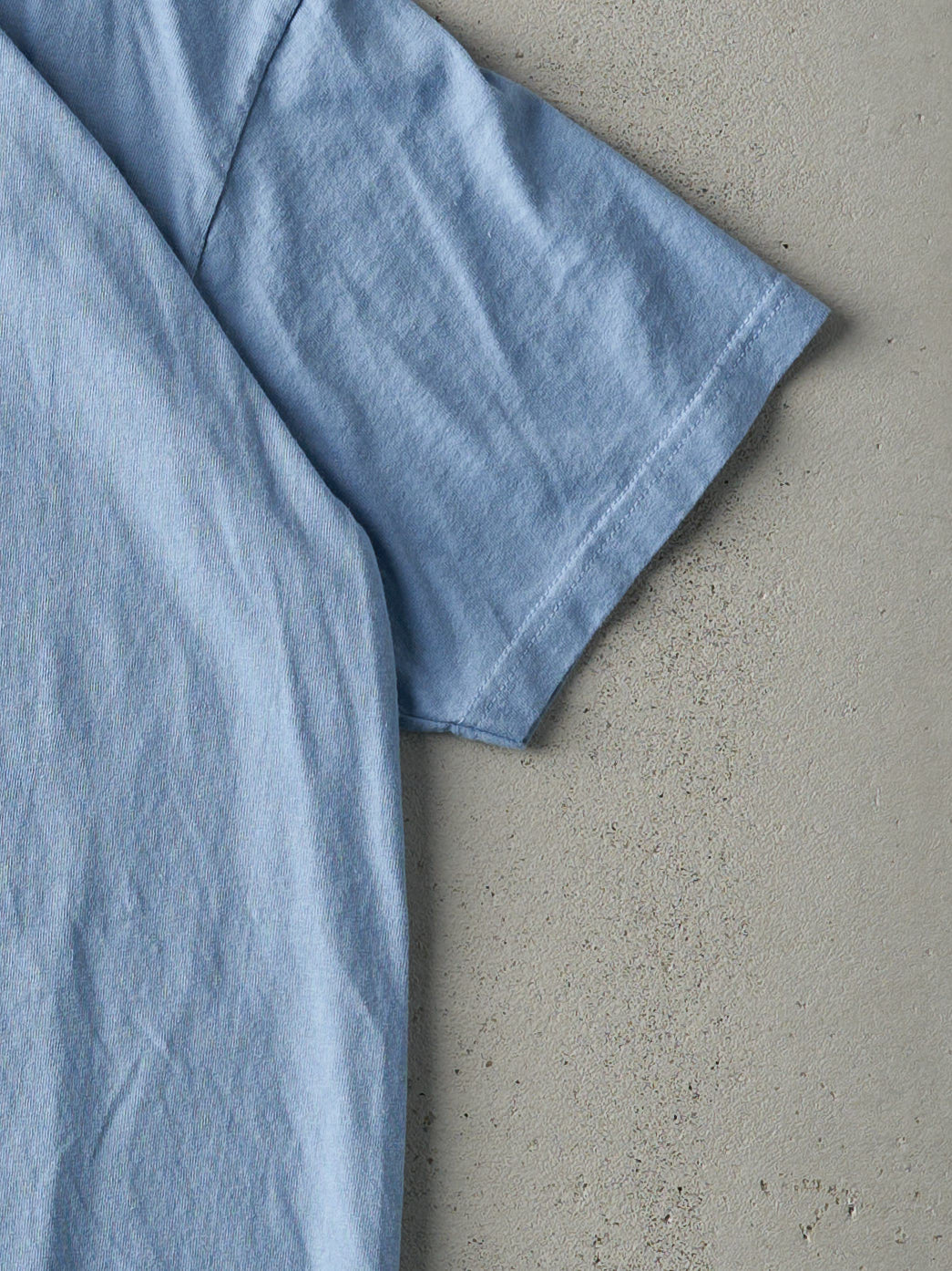 Vintage 90s Sky Blue Blank Tee (M)