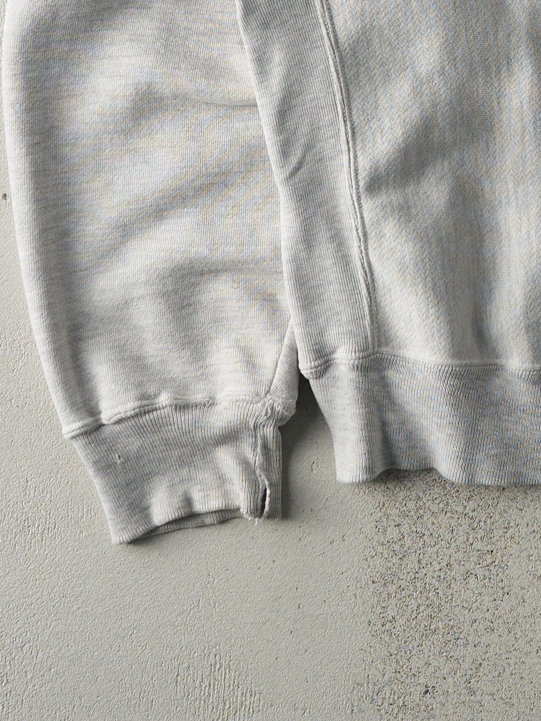 Vintage 90s Heather Grey Reverse Weave Starkey Crewneck (L)