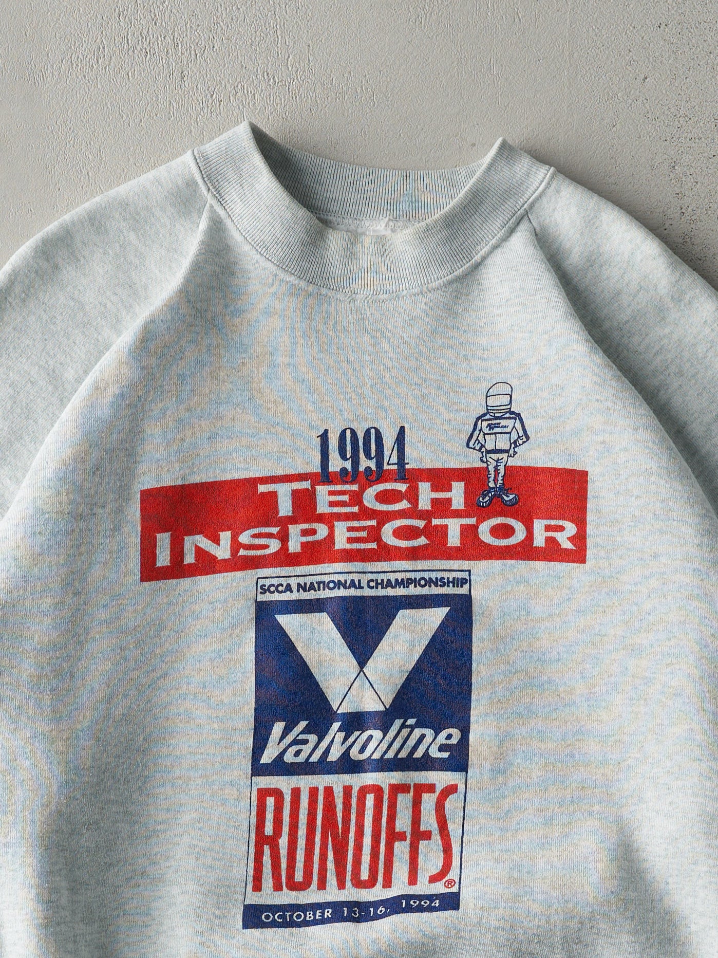 Vintage 94' Heather Grey Tech Inspector Crewneck (L)